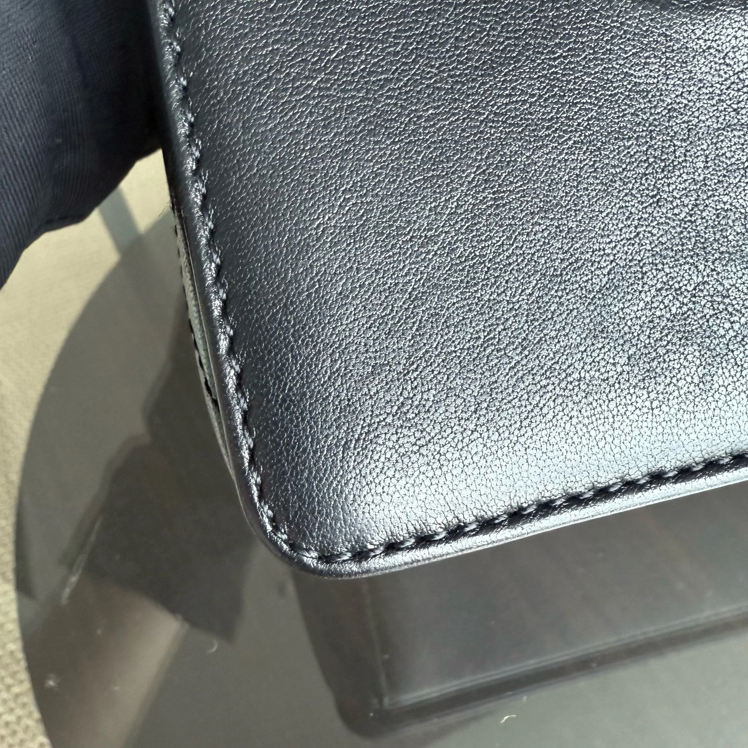 Chanel Seasonal Flap Mademoiselle - 28CM Quilted Lambskin Black Gold Hardware Series 23