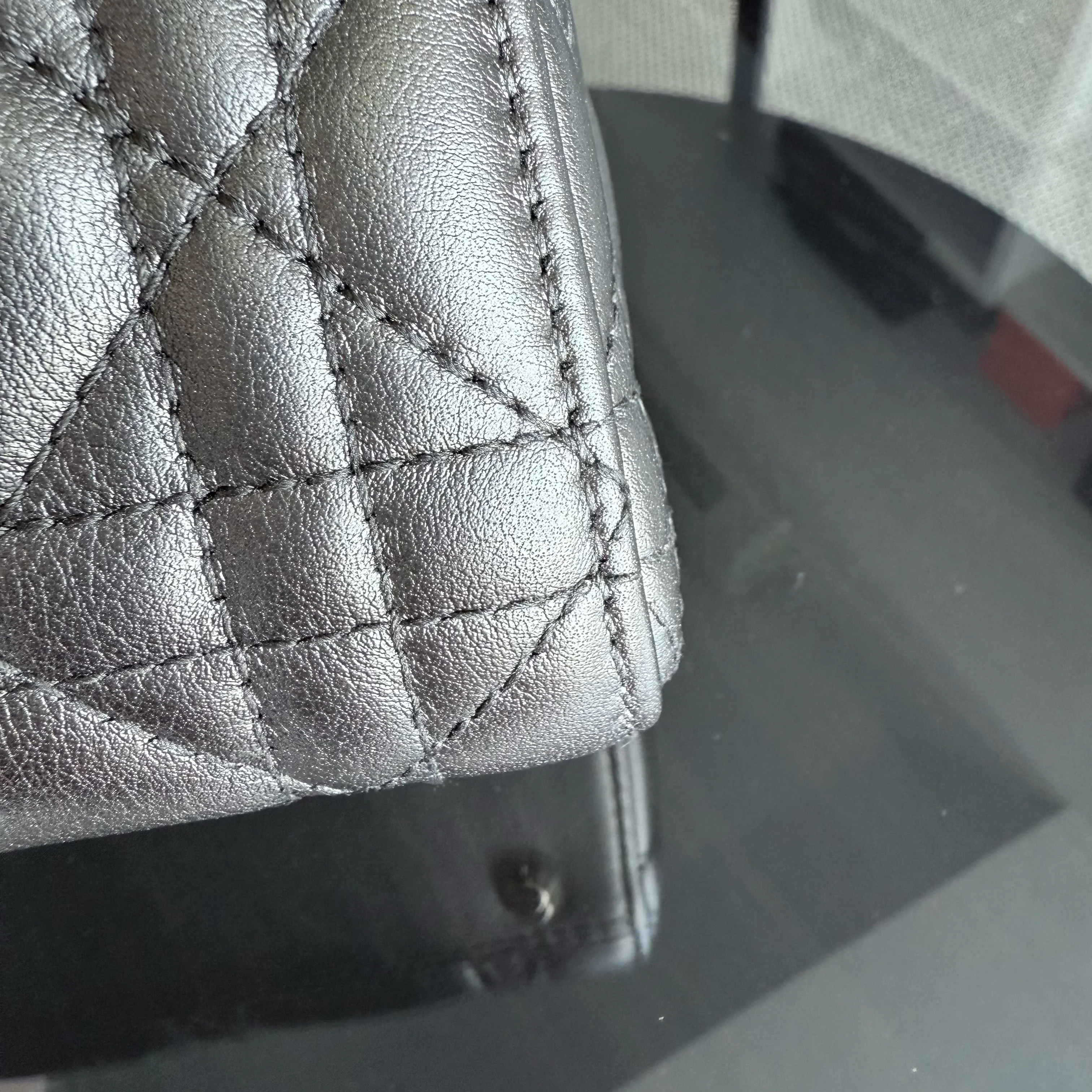 Dior Lady Mini - Cannage Calfskin Bronze Metallic Gold Hardware Chain Strap