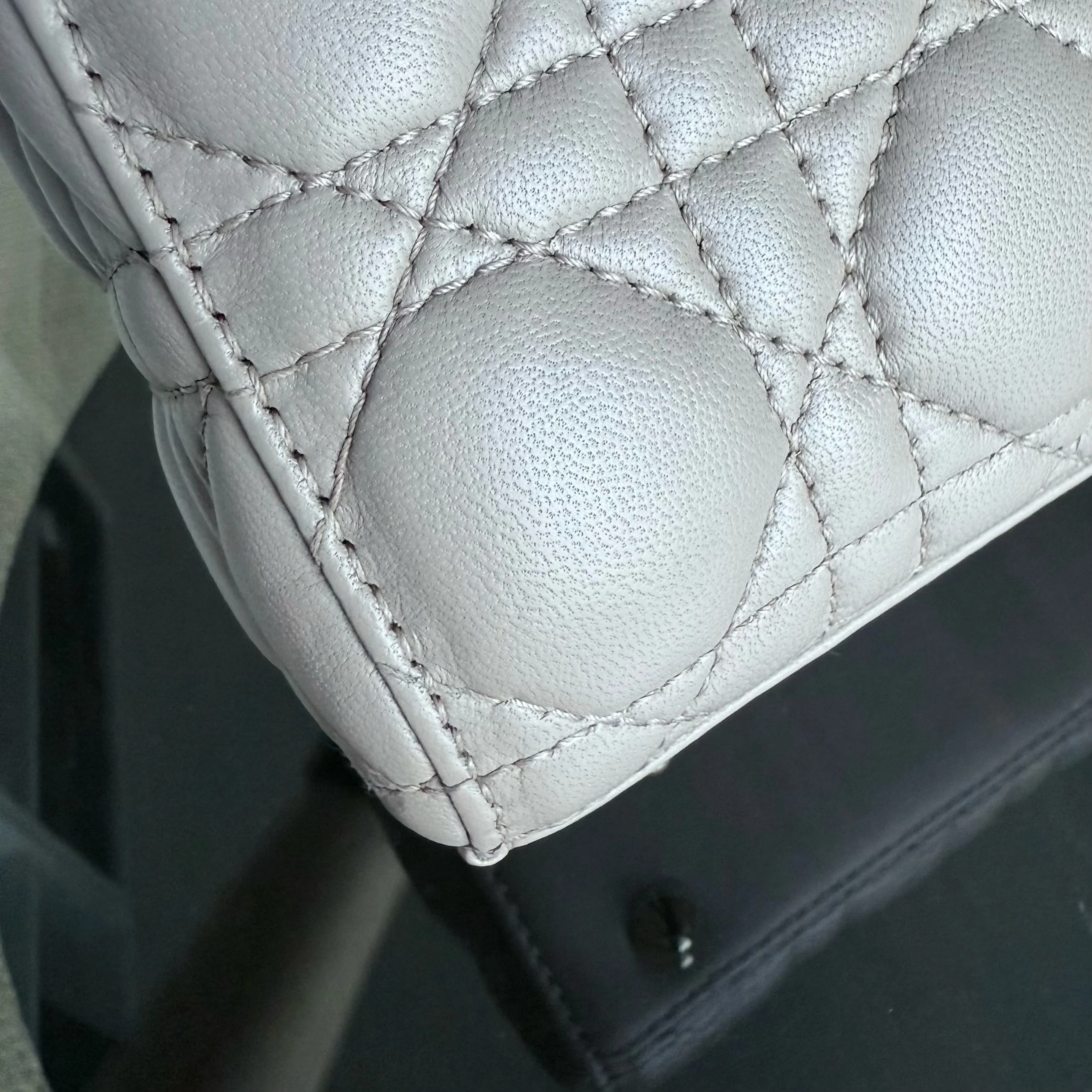 Dior Lady Small Flap - Cannage Lambskin Blush Gold Hardware