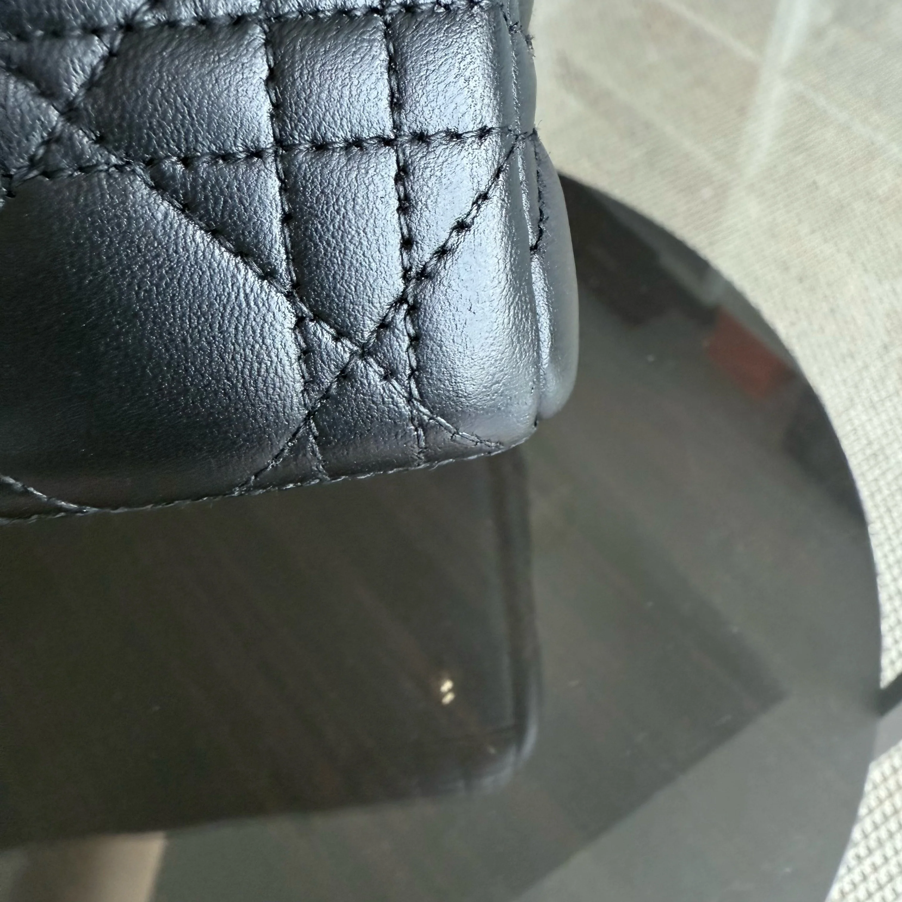 Dior Lady Medium - Canange Lambskin Black Gold Hardware