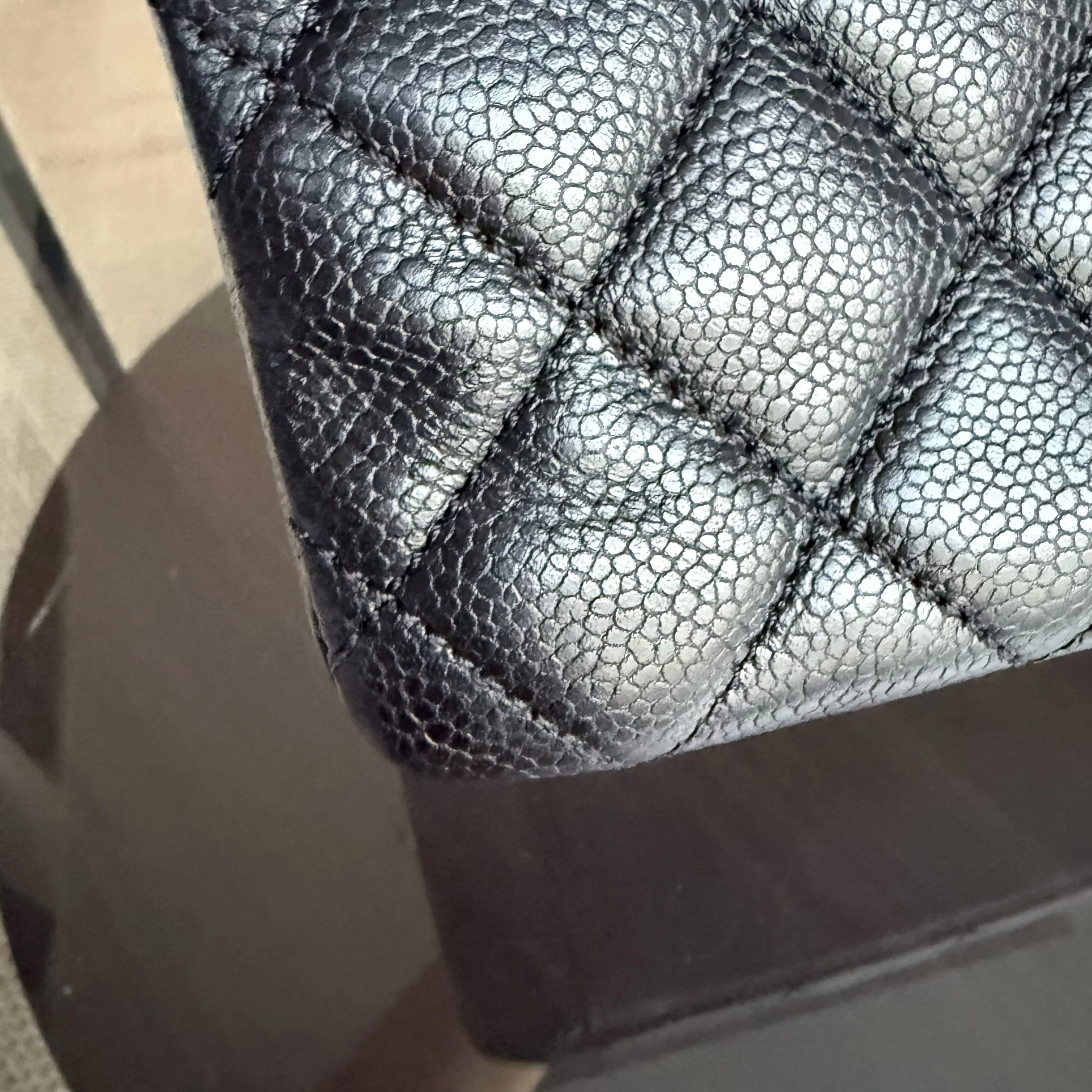 Chanel GST Grand Shopping Tote - Caviar Quilted Grained Calfskin Black Gold Hardware Series 13