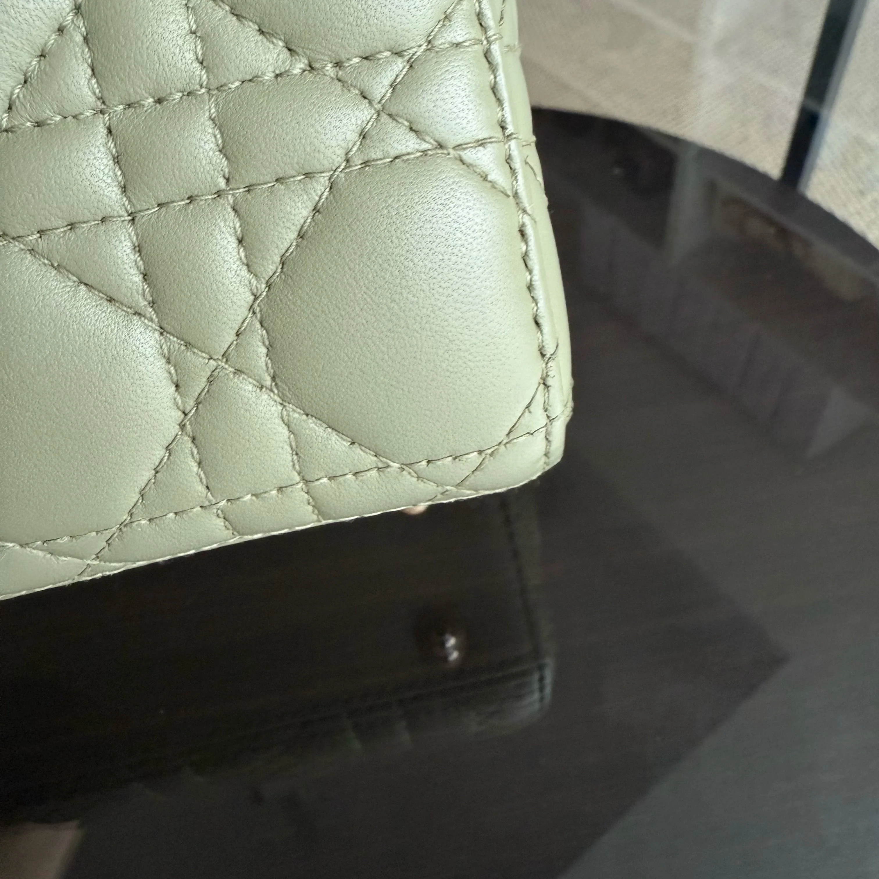 Dior Lady Small Flap ABC - Cannage Lambskin Green Avocado Gold Hardware MyABC