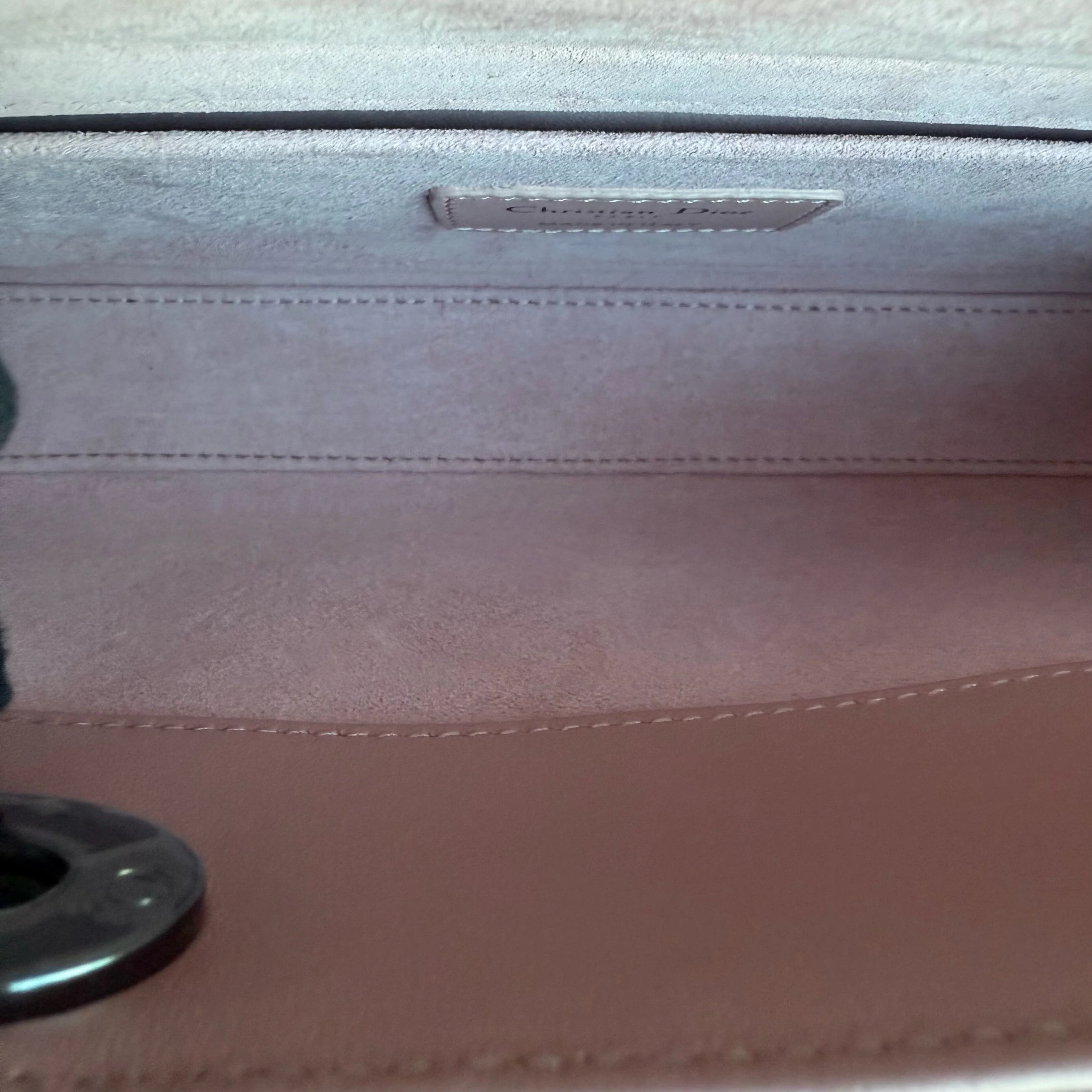 Dior Lady D-Joy Medium - Cannage Lambskin Sakura Pink Black Hardware