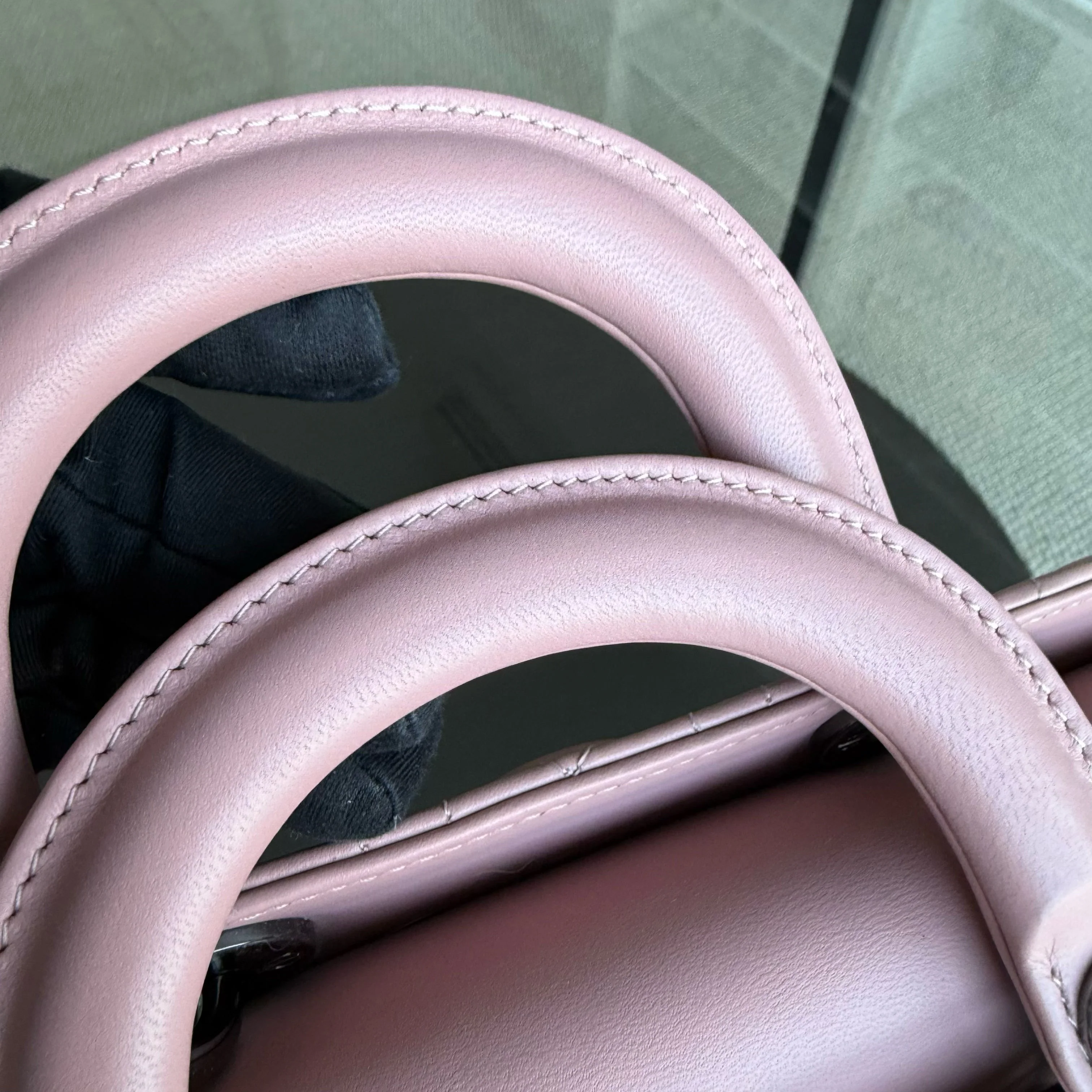 Dior Lady D-Joy Medium - Cannage Lambskin Sakura Pink Black Hardware