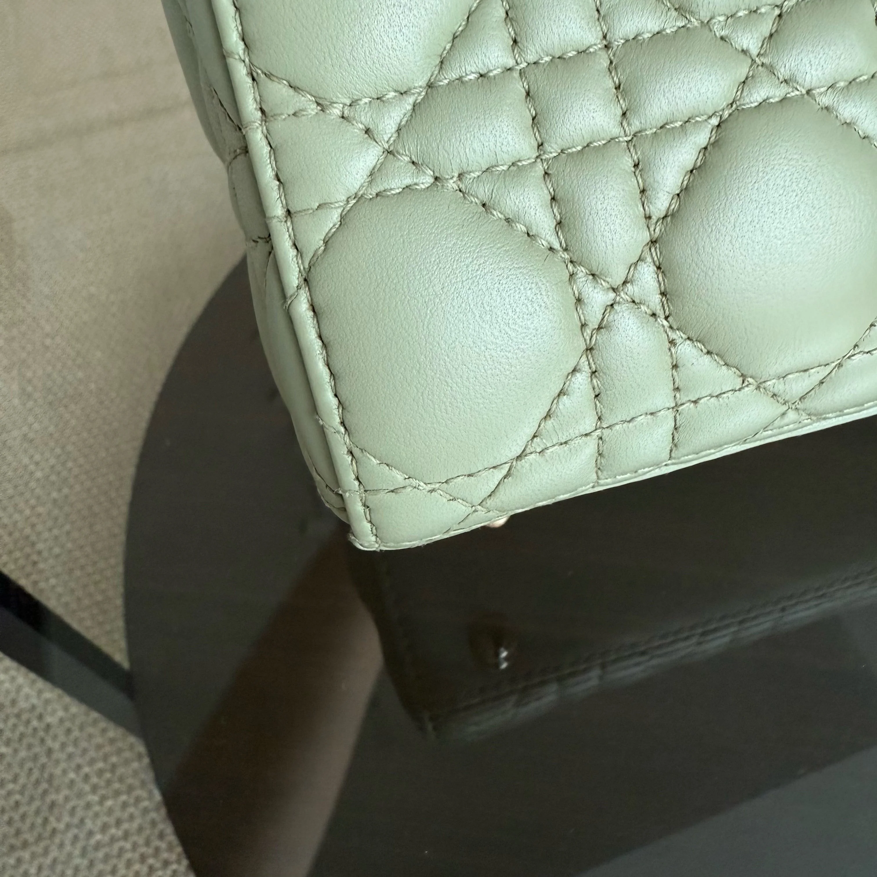 Dior Lady Small Flap ABC - Cannage Lambskin Green Avocado Gold Hardware MyABC