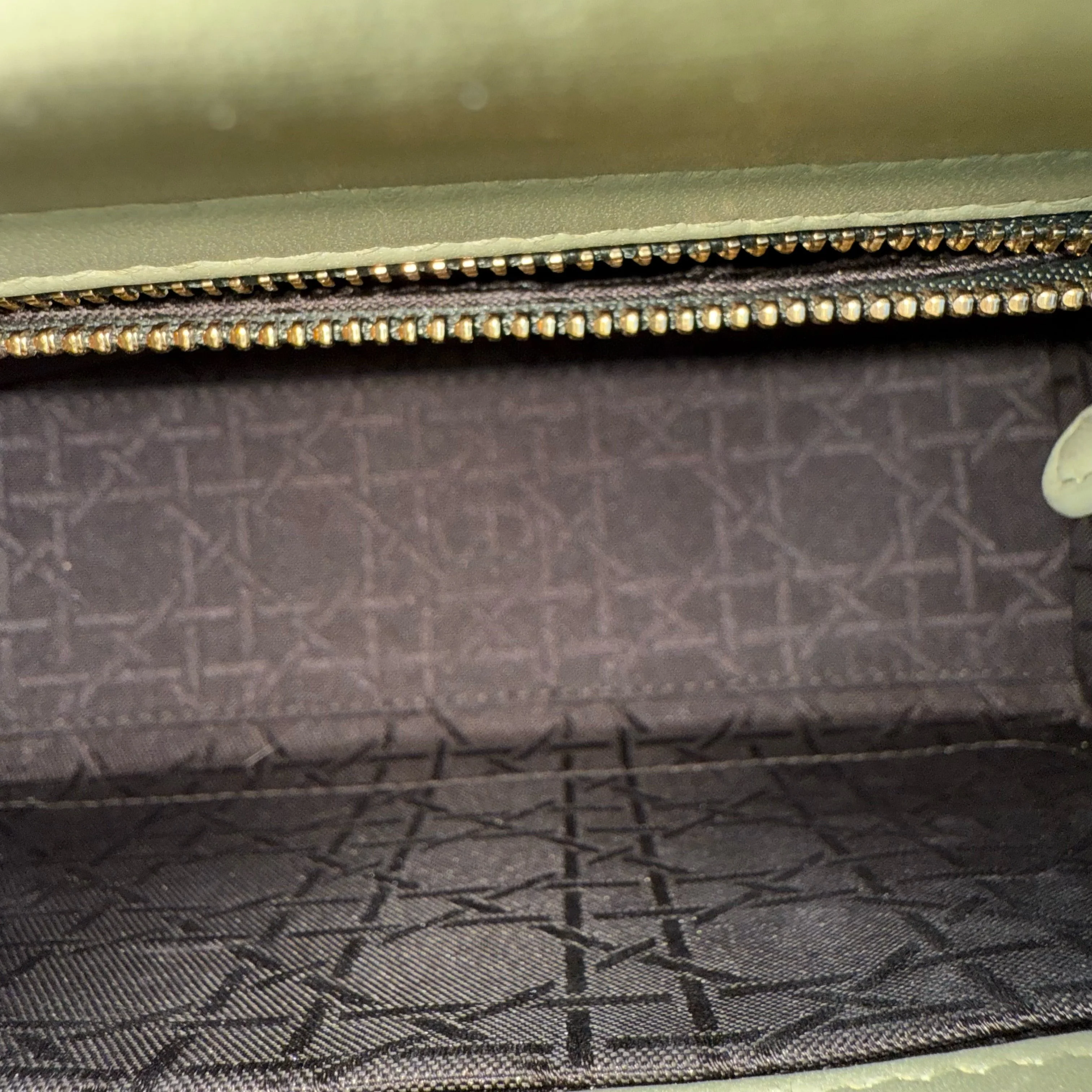 Dior Lady Small Flap ABC - Cannage Lambskin Green Avocado Gold Hardware MyABC