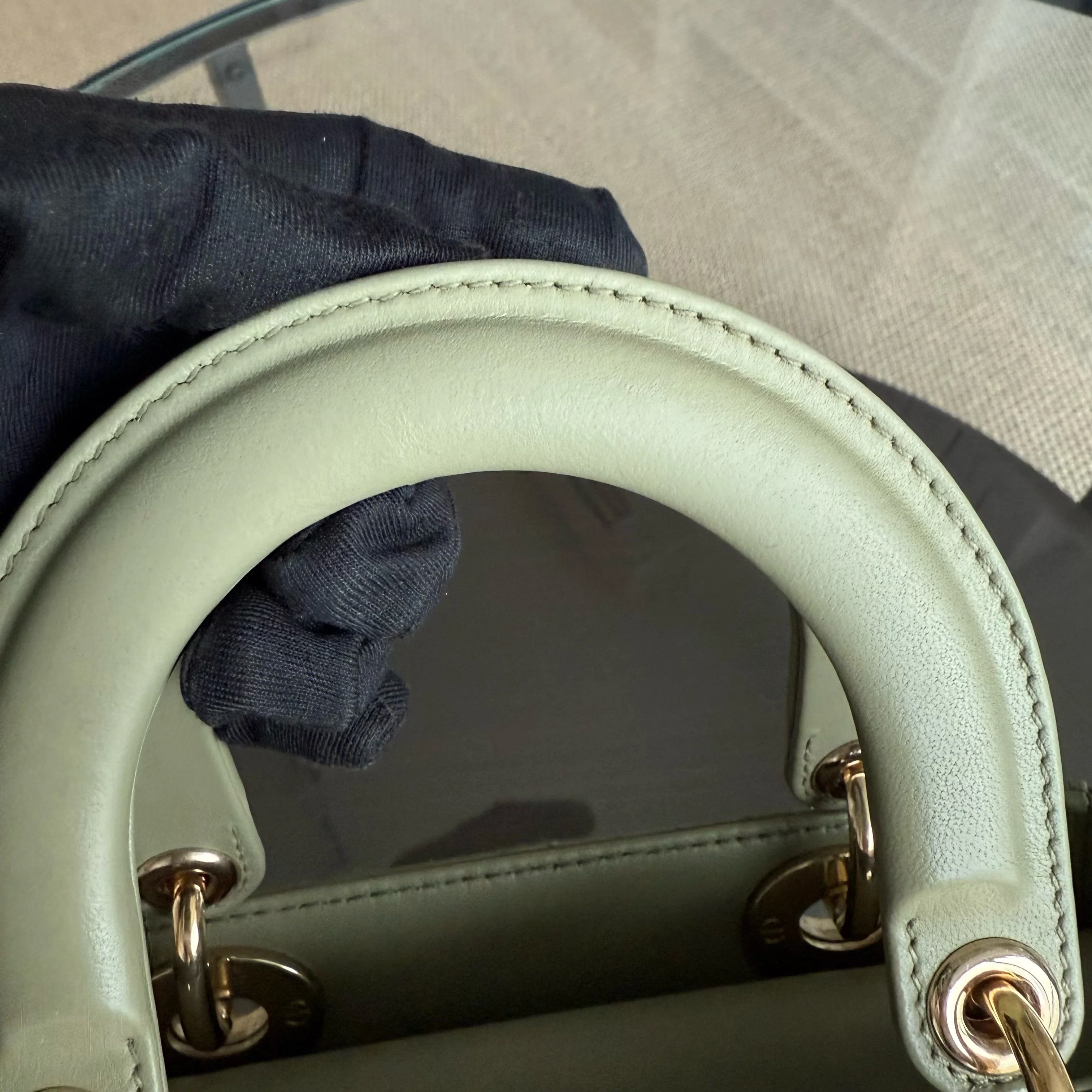 Dior Lady Small Flap ABC - Cannage Lambskin Green Avocado Gold Hardware MyABC