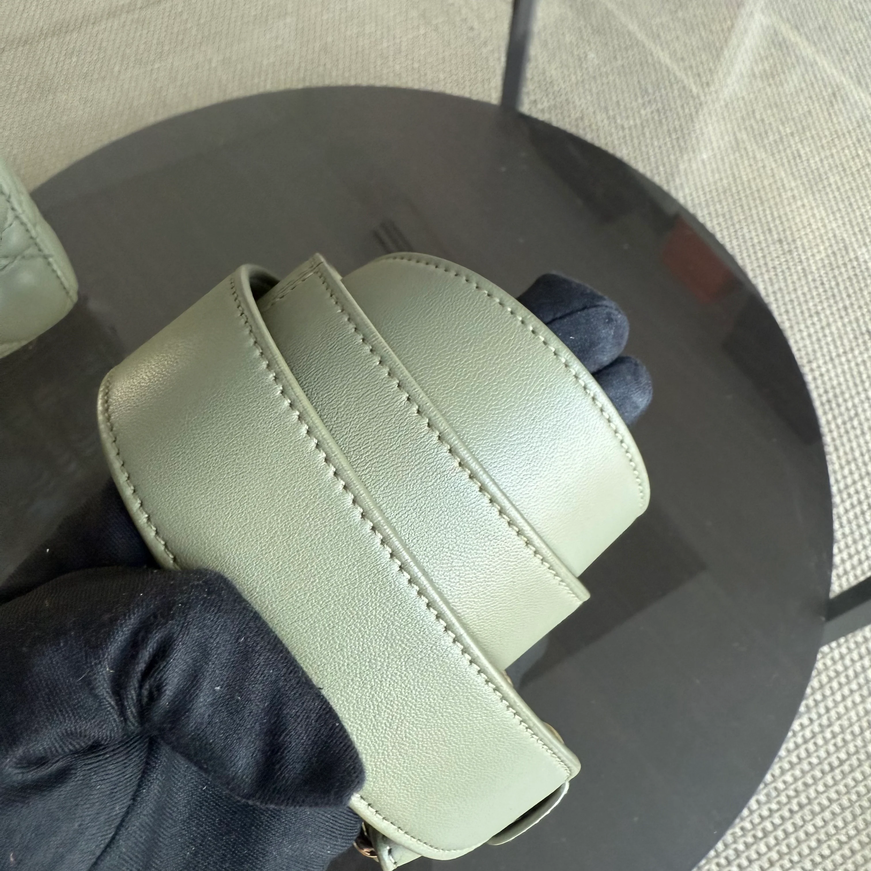 Dior Lady Small Flap ABC - Cannage Lambskin Green Avocado Gold Hardware MyABC