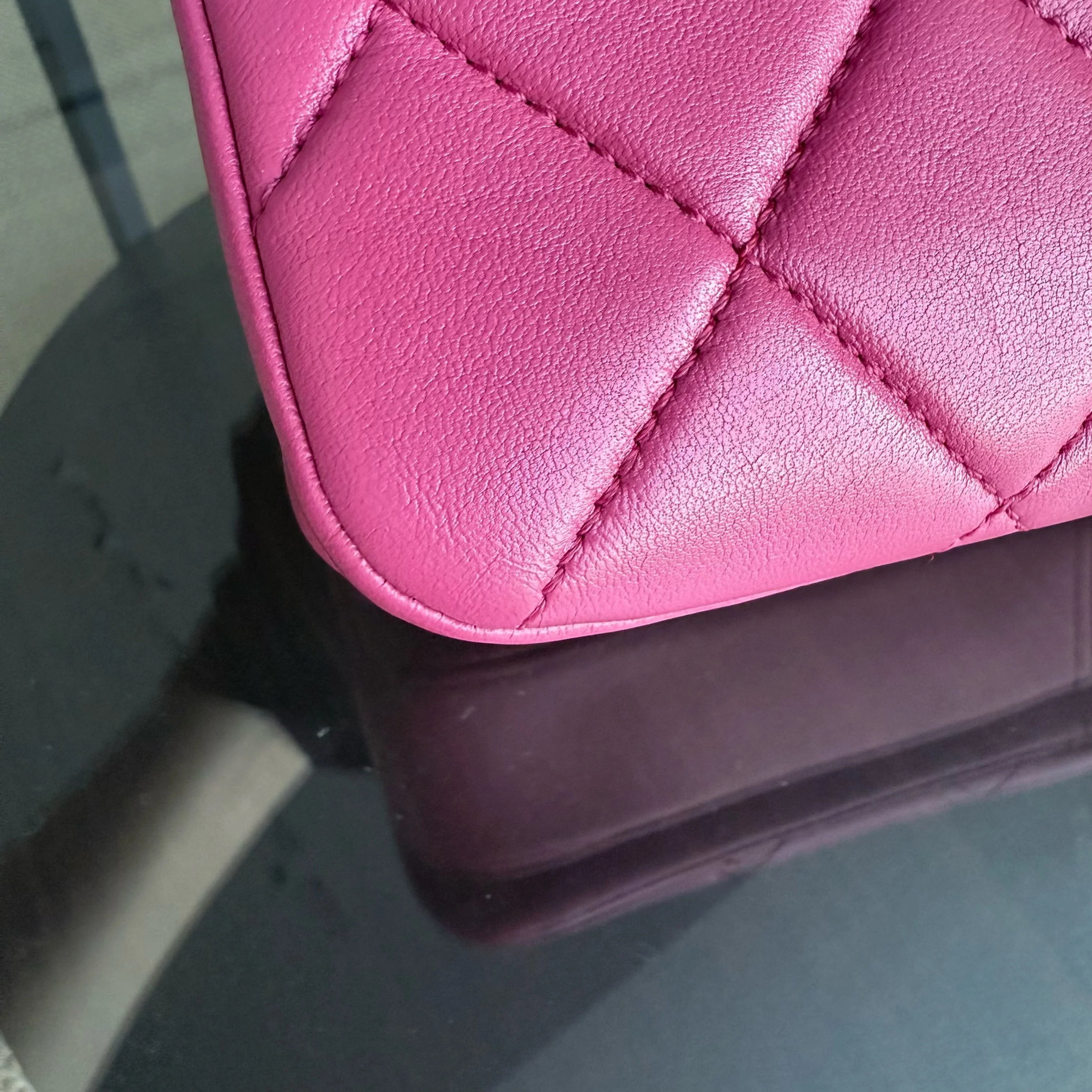 Chanel Trendy CC Small - Quilted Lambskin Hot Pink Gold Hardware Series 26