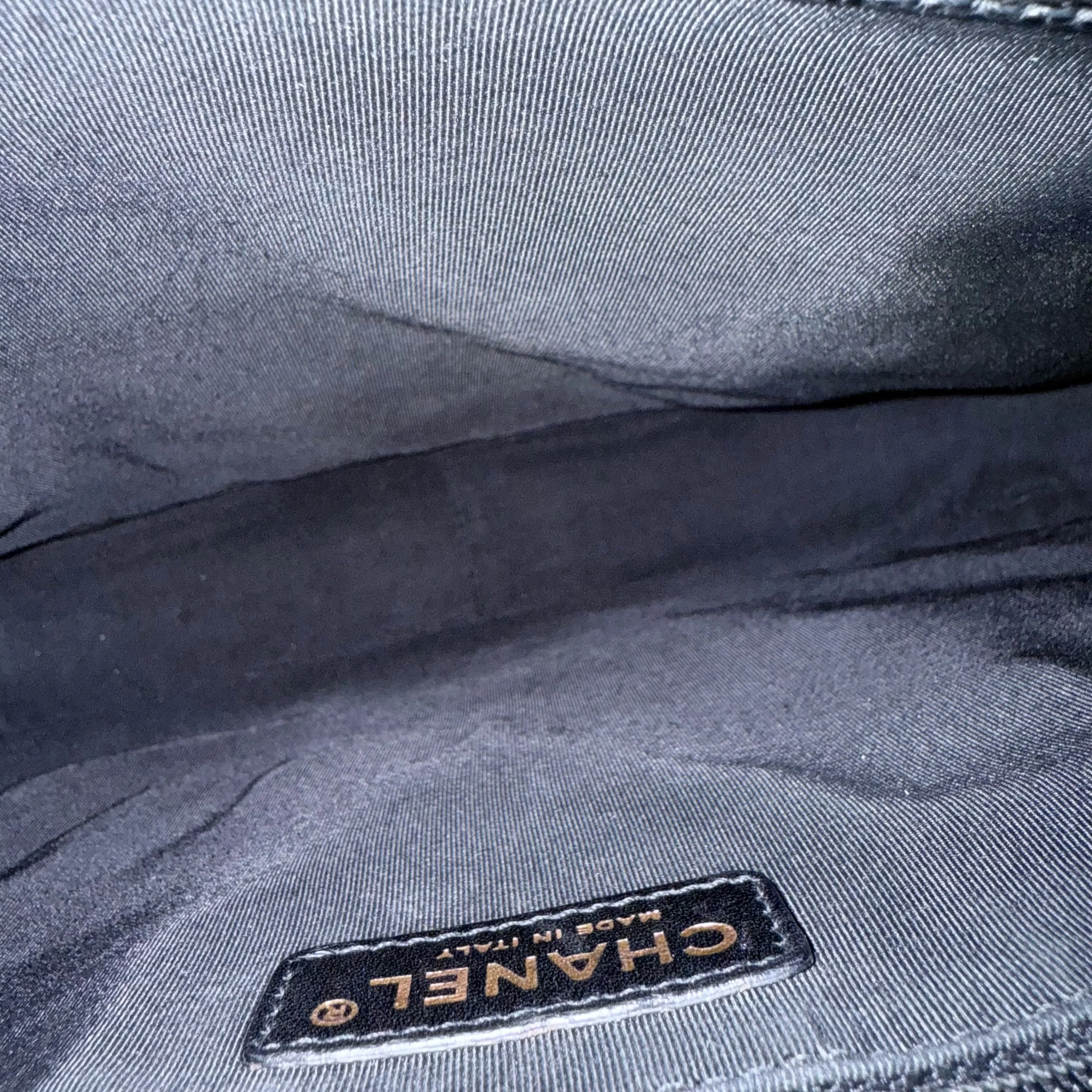 Chanel GST Grand Shopping Tote - Caviar Quilted Grained Calfskin Black Gold Hardware Series 13