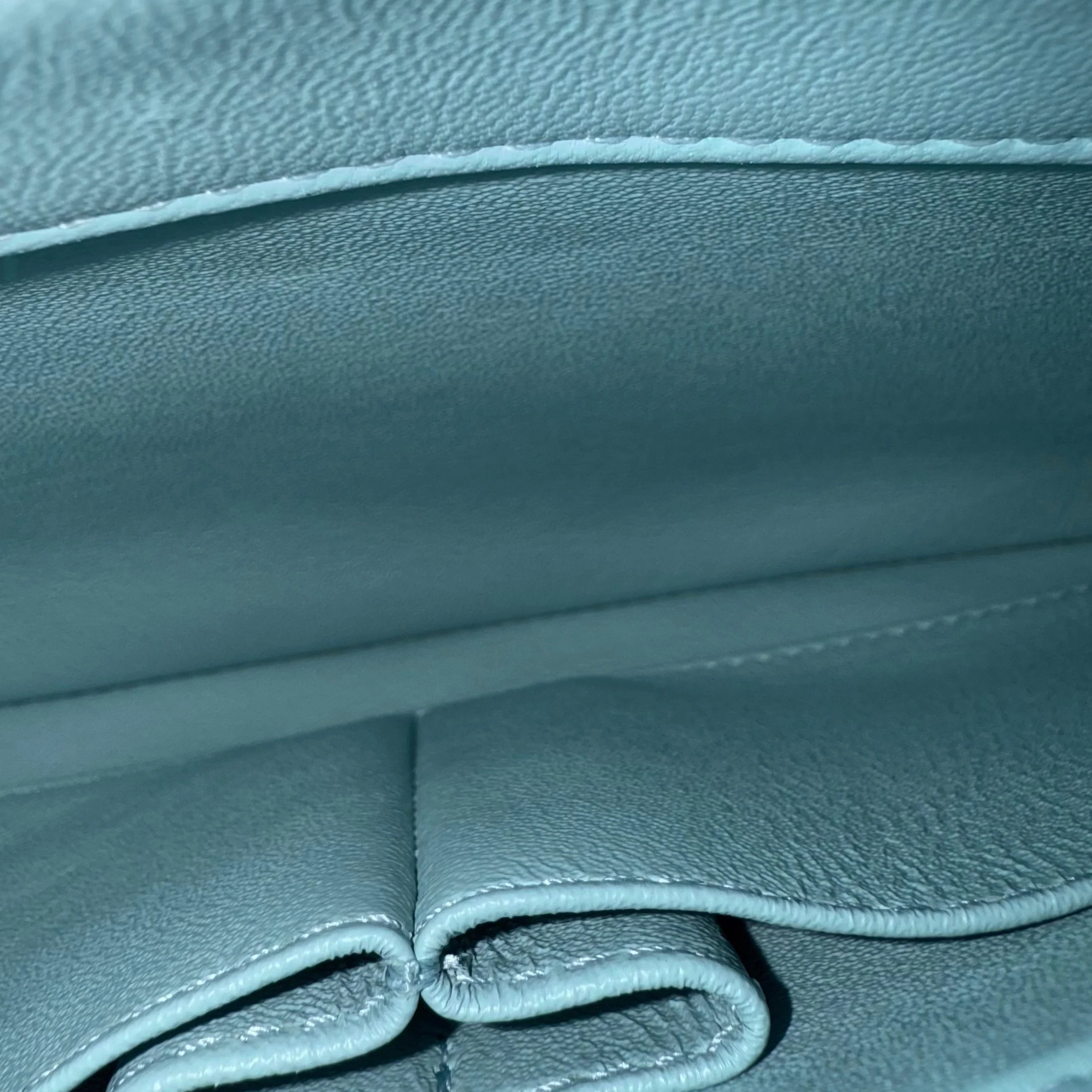 Chanel Trendy CC Small - Quilted Lambskin Tiffany Blue Gold Hardware