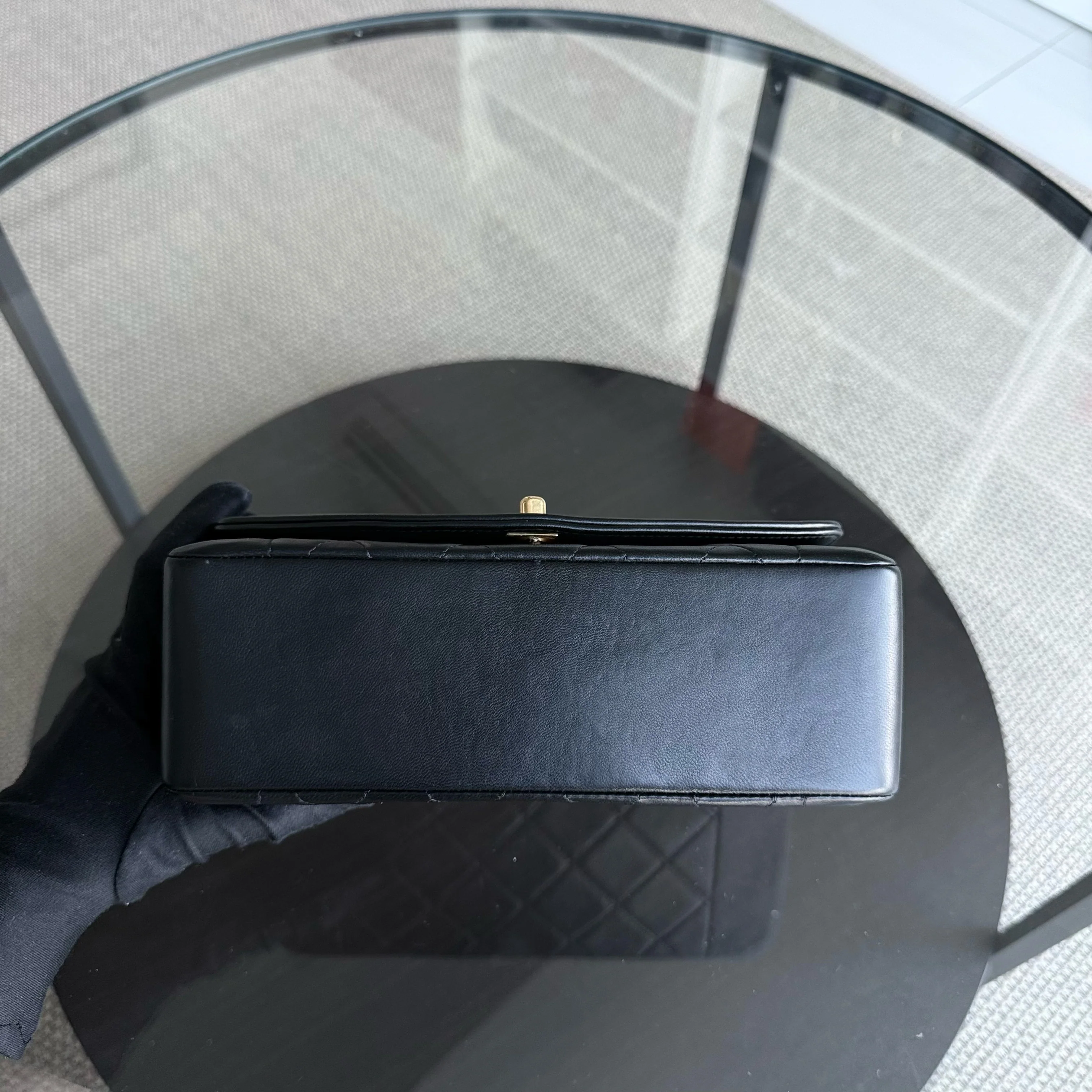 Chanel Diana Vintage - Quilted Lambskin Black Gold Hardware Series 2