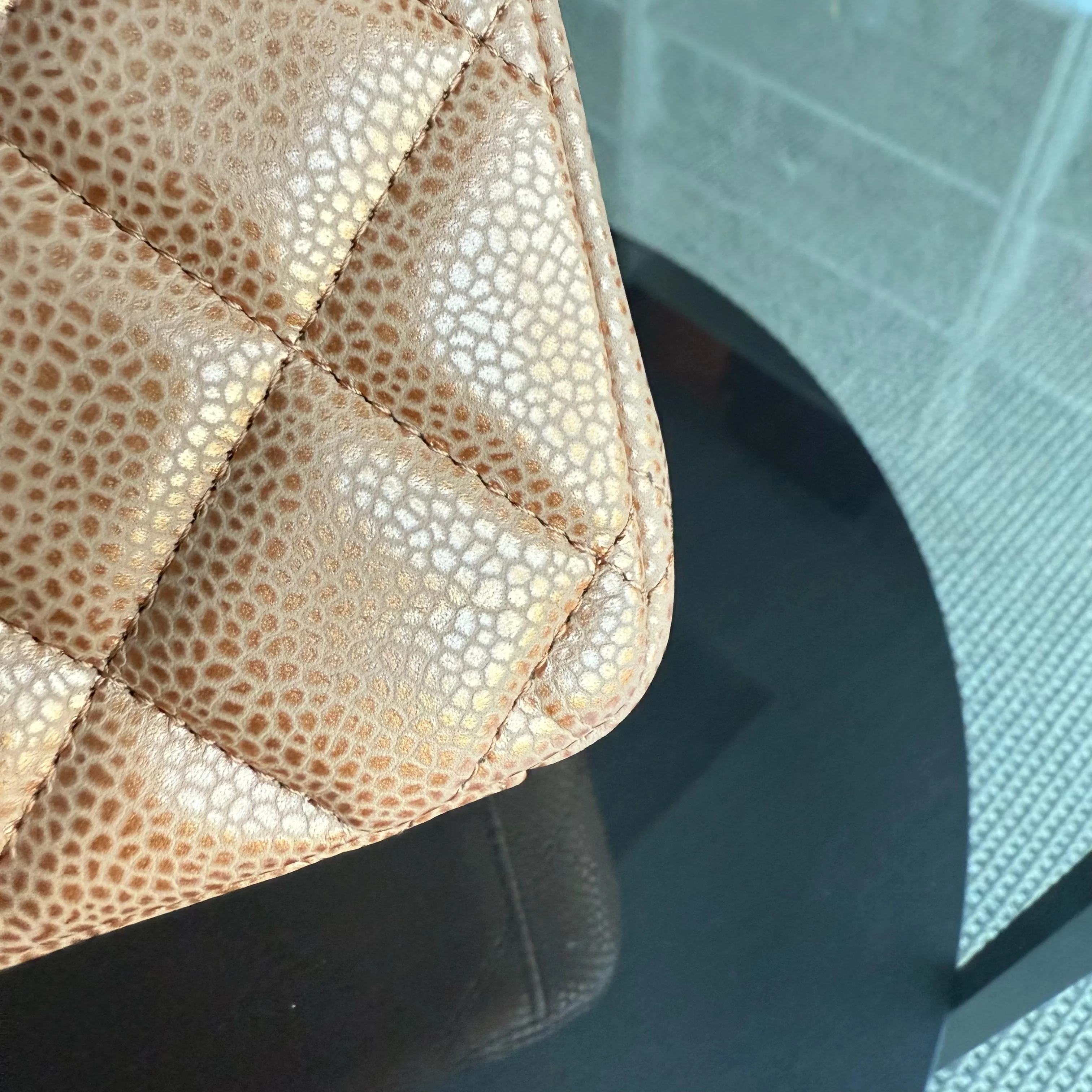 Chanel Classic Flap Maxi - Caviar Quilted Grained Calfskin Metallic Bronze Gold Hardware Series 14