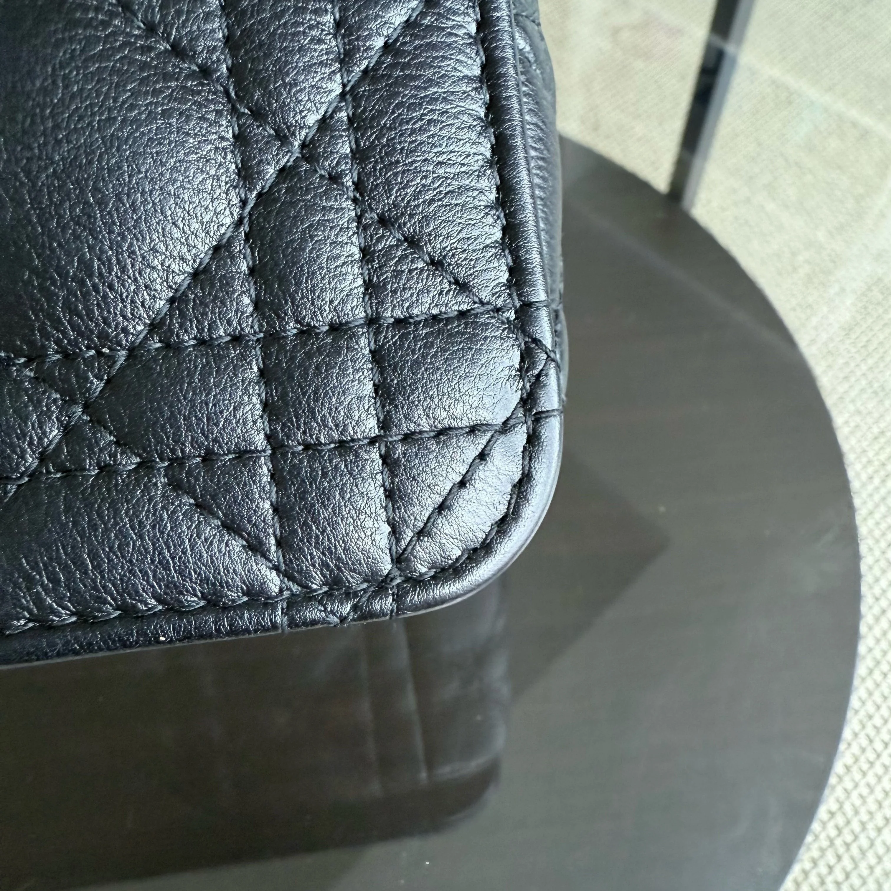 Dior Caro Medium - Cannage Grained Calfskin Black Gold Hardware