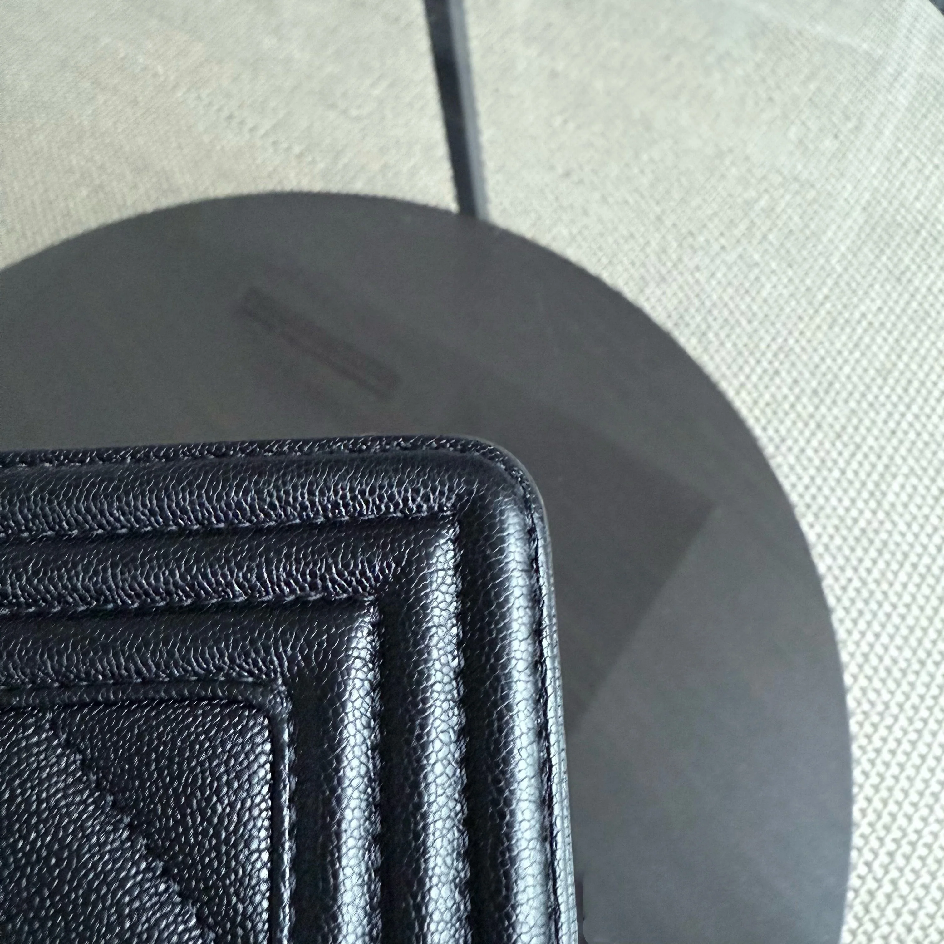 Chanel Boy Medium - Caviar 25CM Chevron Grained Calfskin Black Gold Hardware Series 28