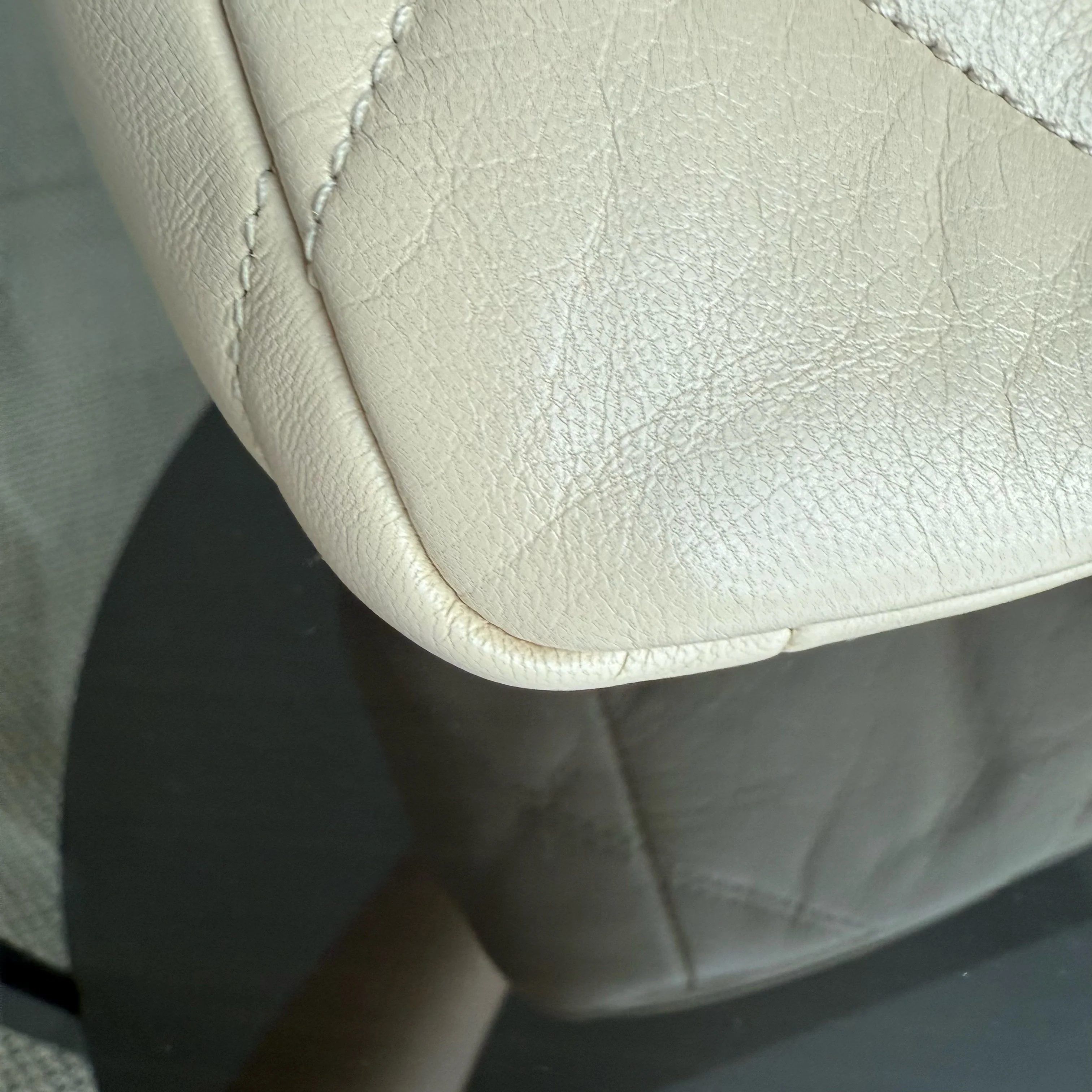 Chanel 19 Bag Small - Quilted Lambskin Light Beige Two-tone Gold Hardware Series 30