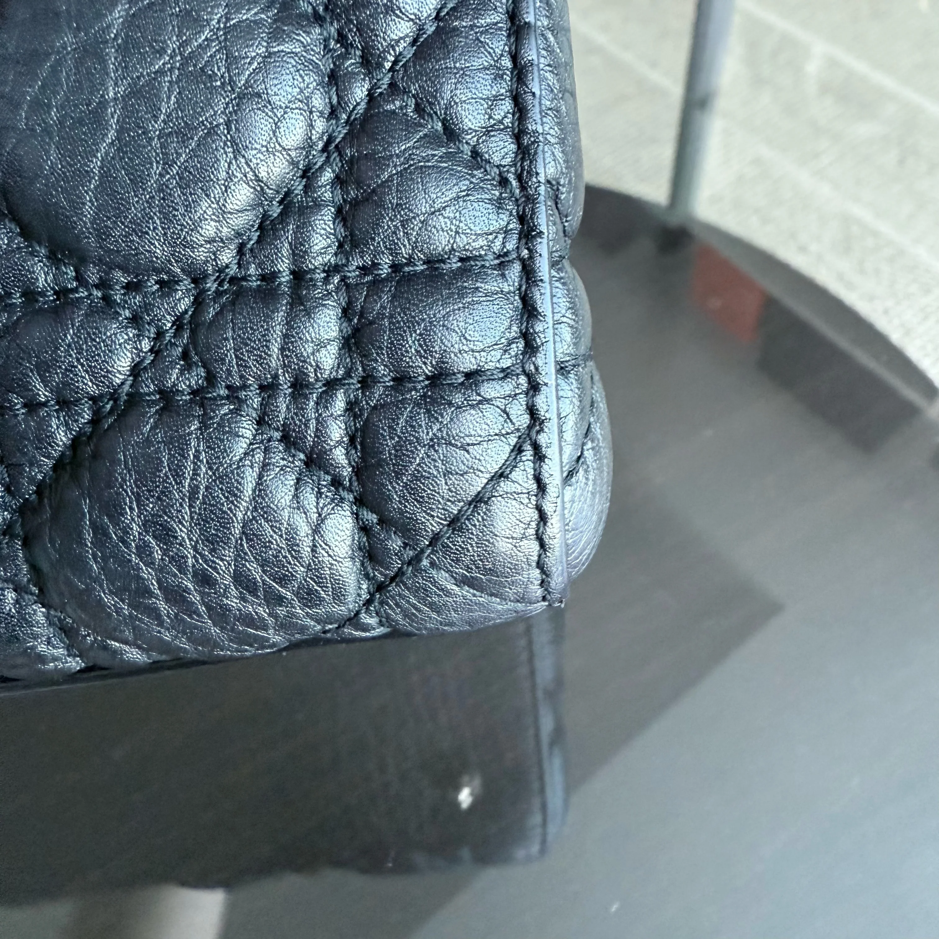 Dior Lady Medium Flap - Cannage Calfskin Black Gold Hardware