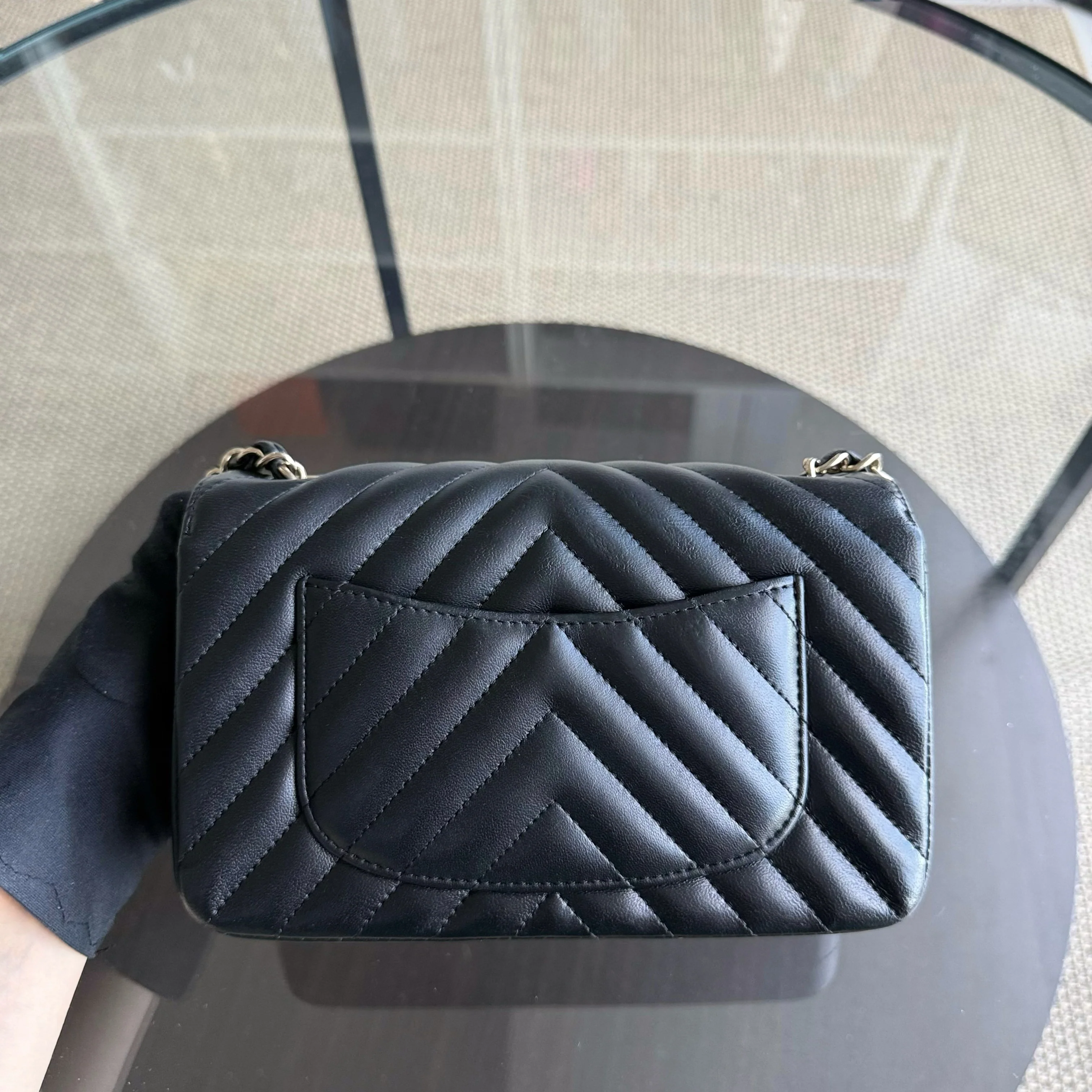 Chanel Classic Flap Mini - Quilted Lambskin Black Gold Hardware Series 26