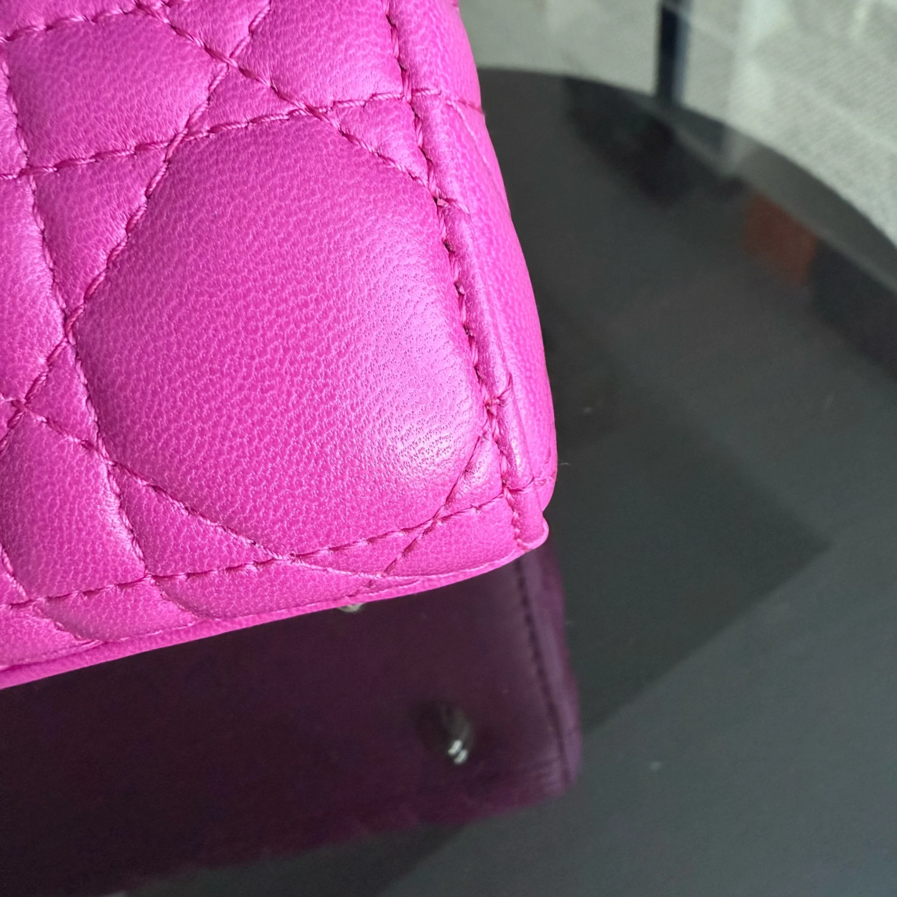 Dior Lady Small Flap - Cannage Lambskin Barbie Pink Gold Hardware