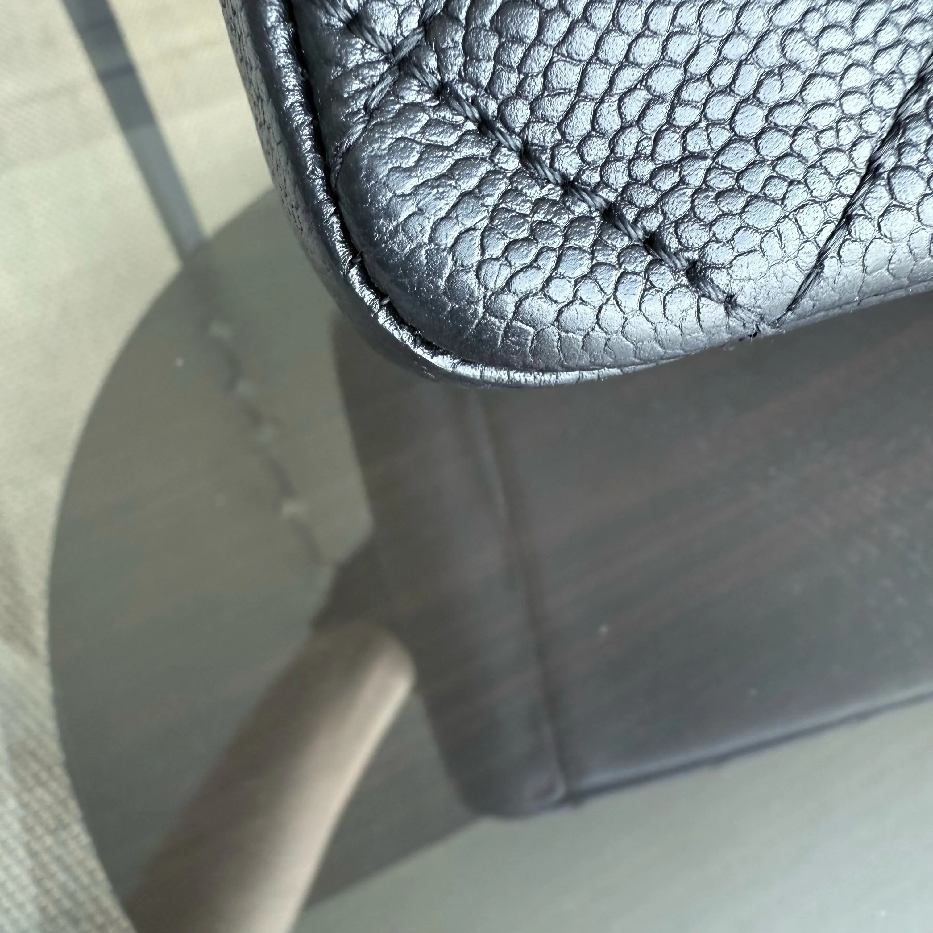 Chanel GST Grand Shopping Tote - Caviar Quilted Grained Calfskin Black Silver Hardware