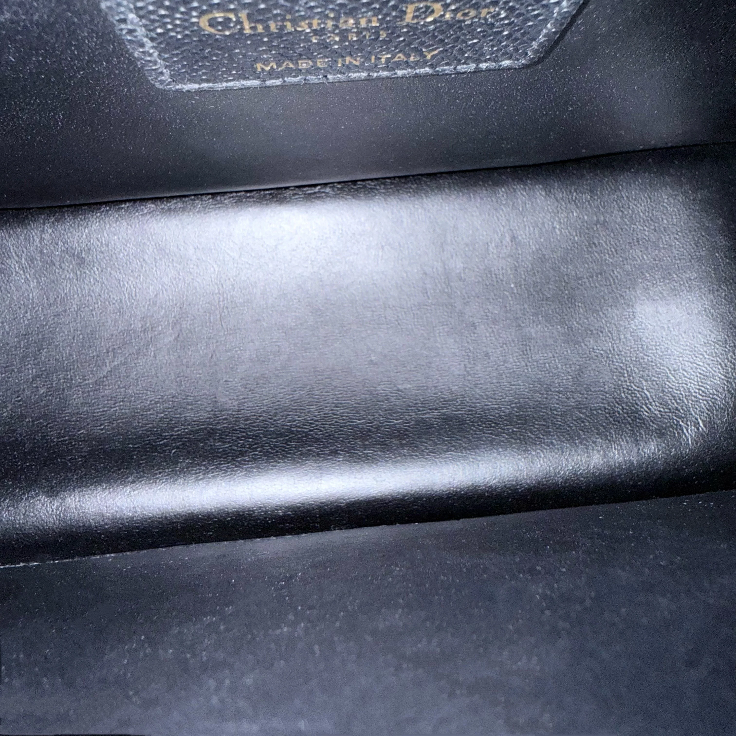 Dior Montaigne 30 Chain - Grained Calfskin Black Gold Hardware