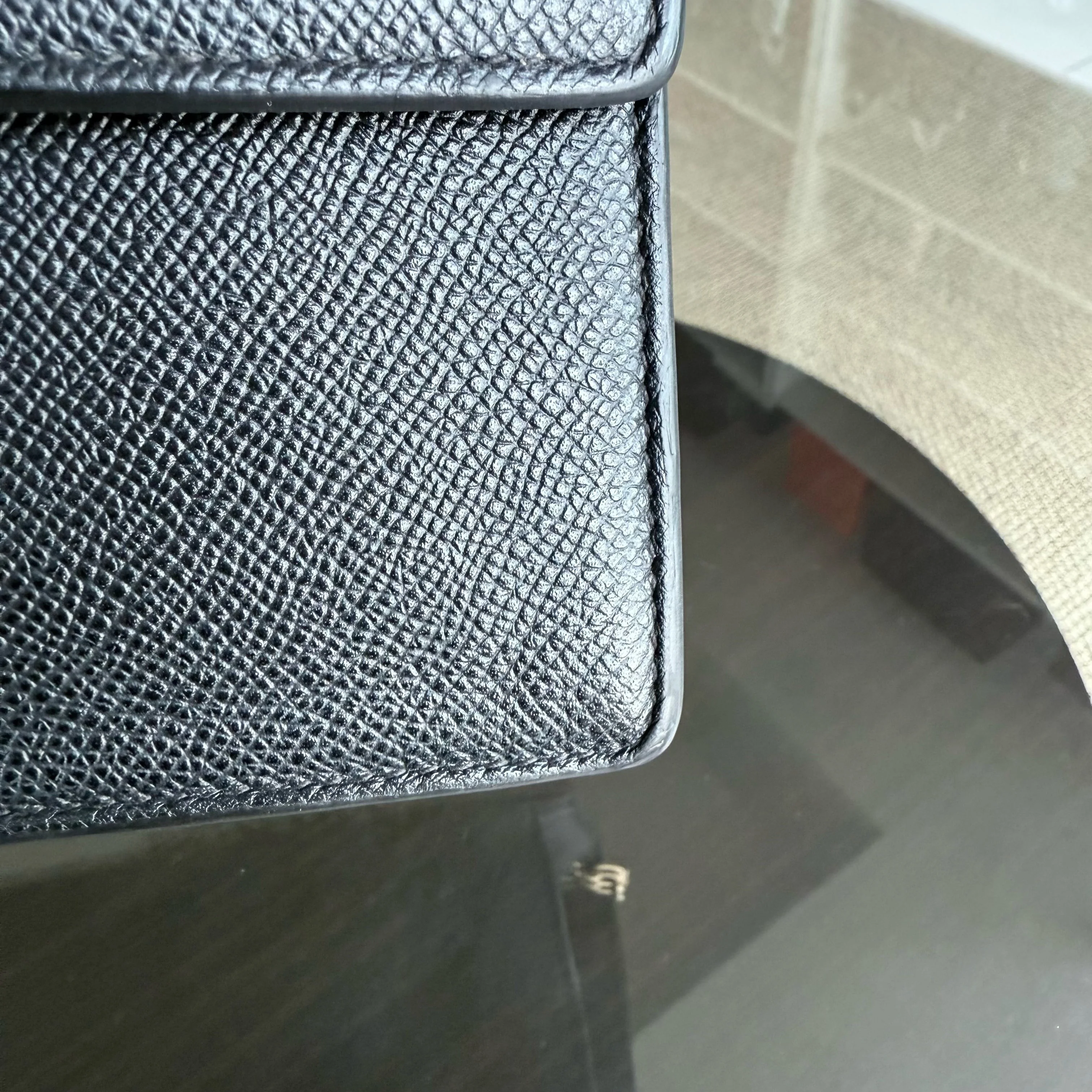 Dior Montaigne 30 Chain - Grained Calfskin Black Gold Hardware