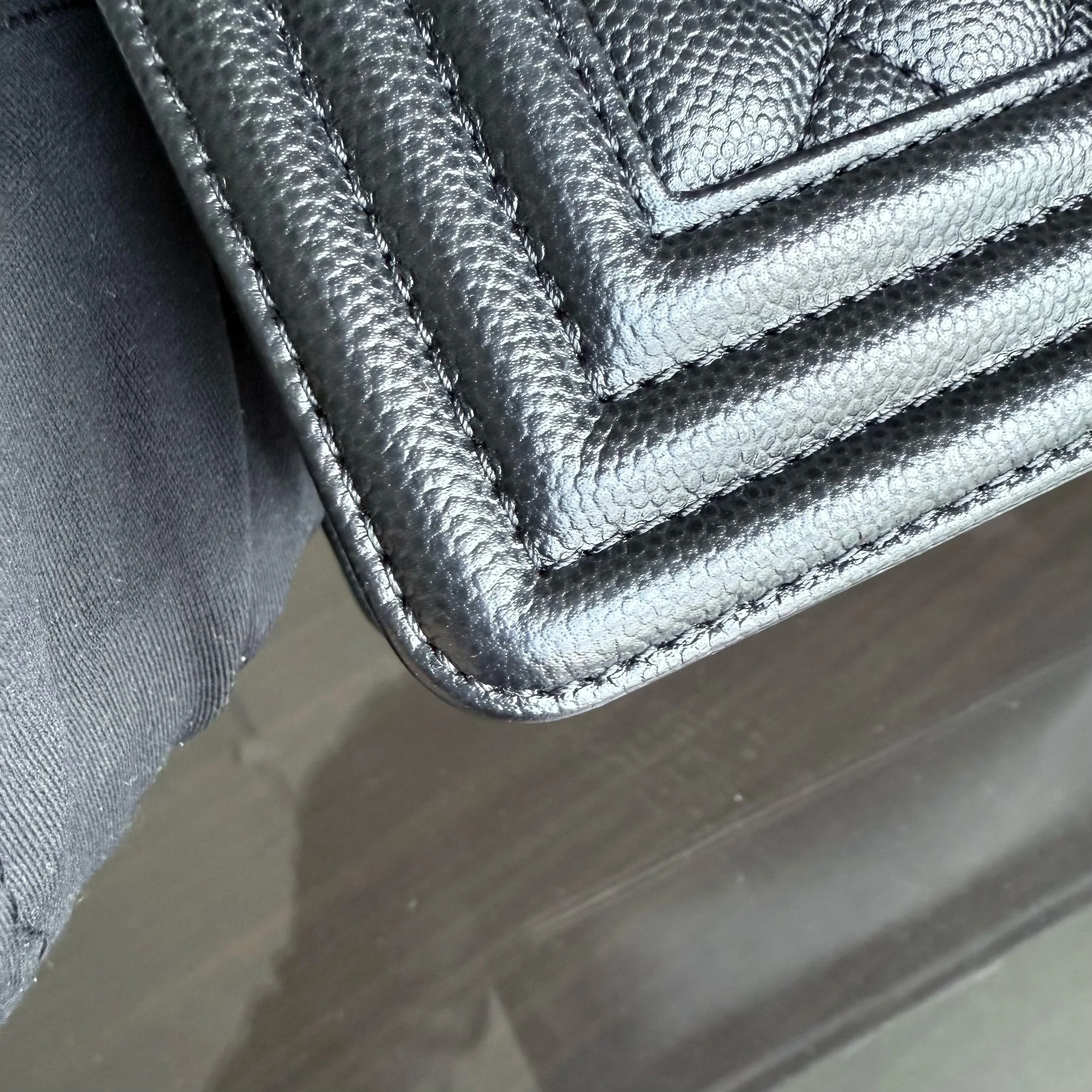 Chanel Boy Small - Caviar Quilted Black Ruthenium Silver Hardware