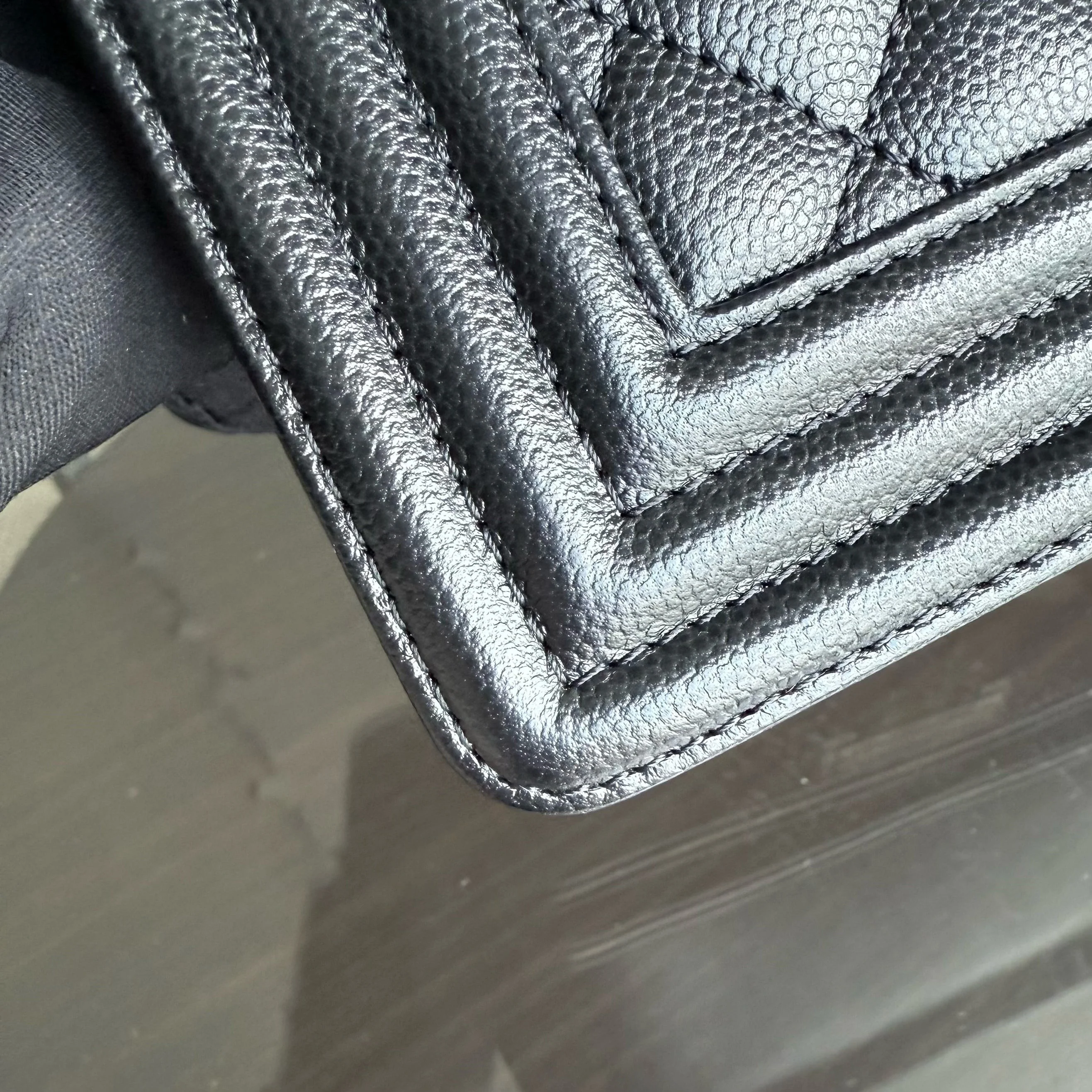 Chanel Boy Small - Caviar Quilted Black Ruthenium Silver Hardware