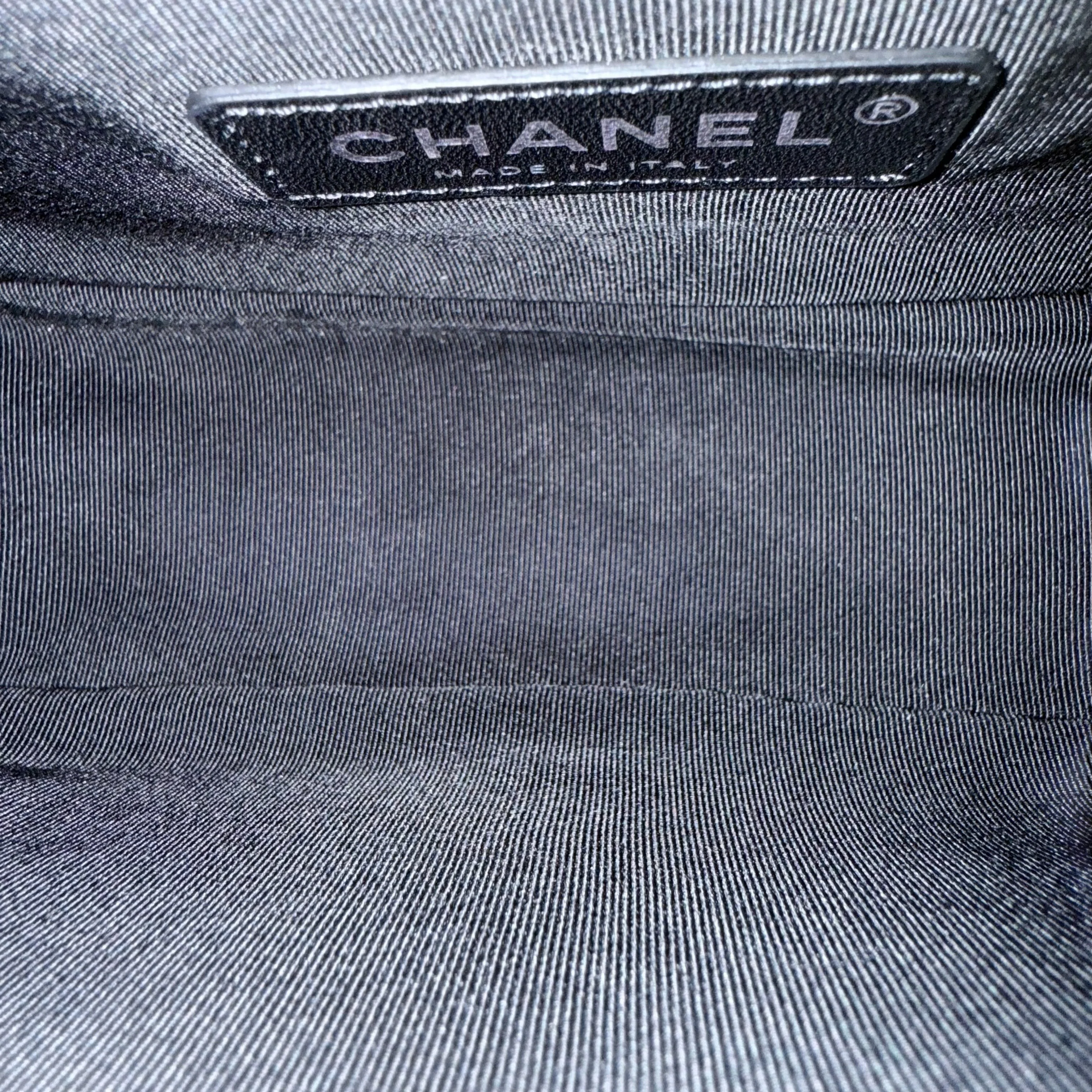 Chanel Boy Small - Caviar Quilted Black Ruthenium Silver Hardware