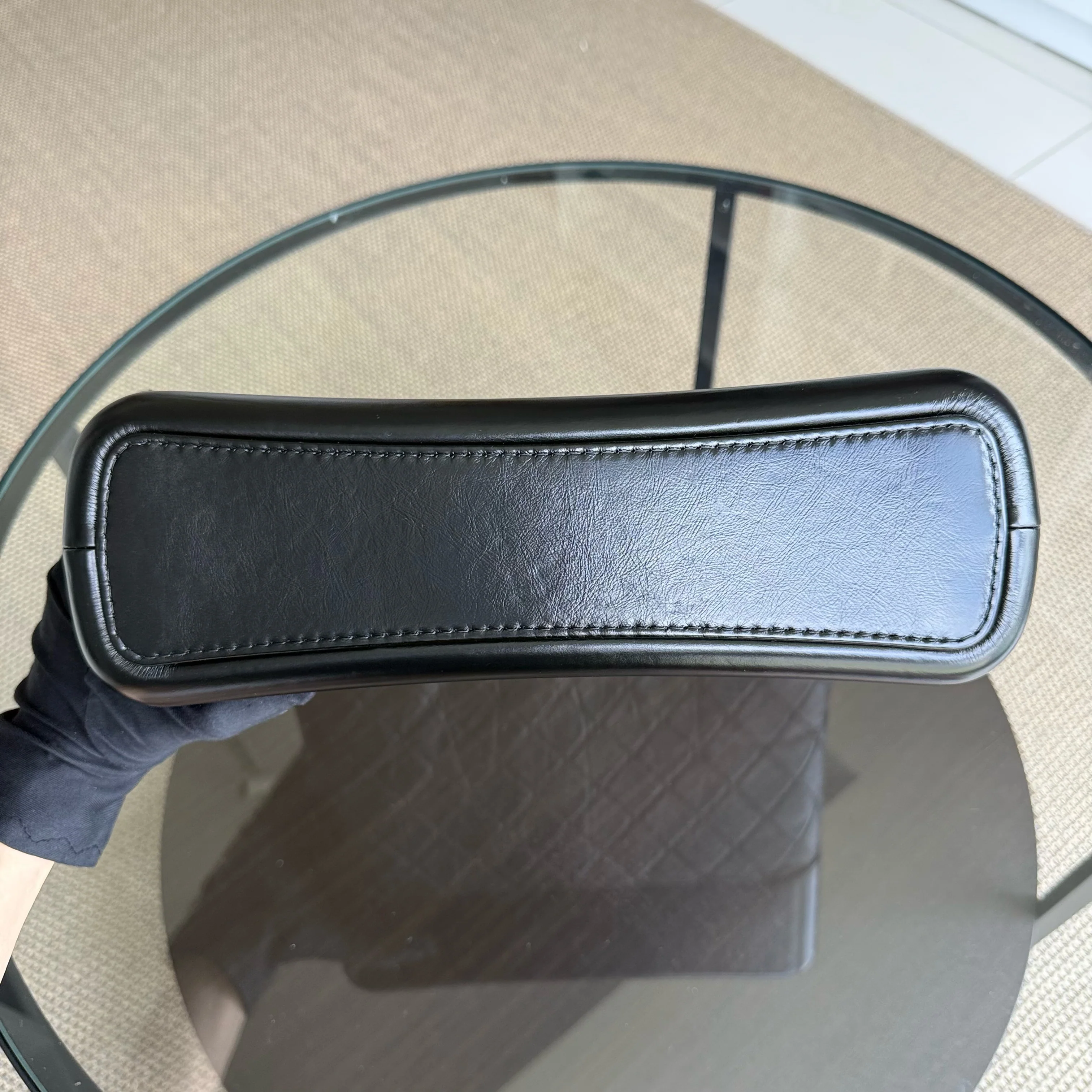 Chanel Gabrielle Large - Quilted Aged Calfskin Black Two-tone Gold Hardware Series 24