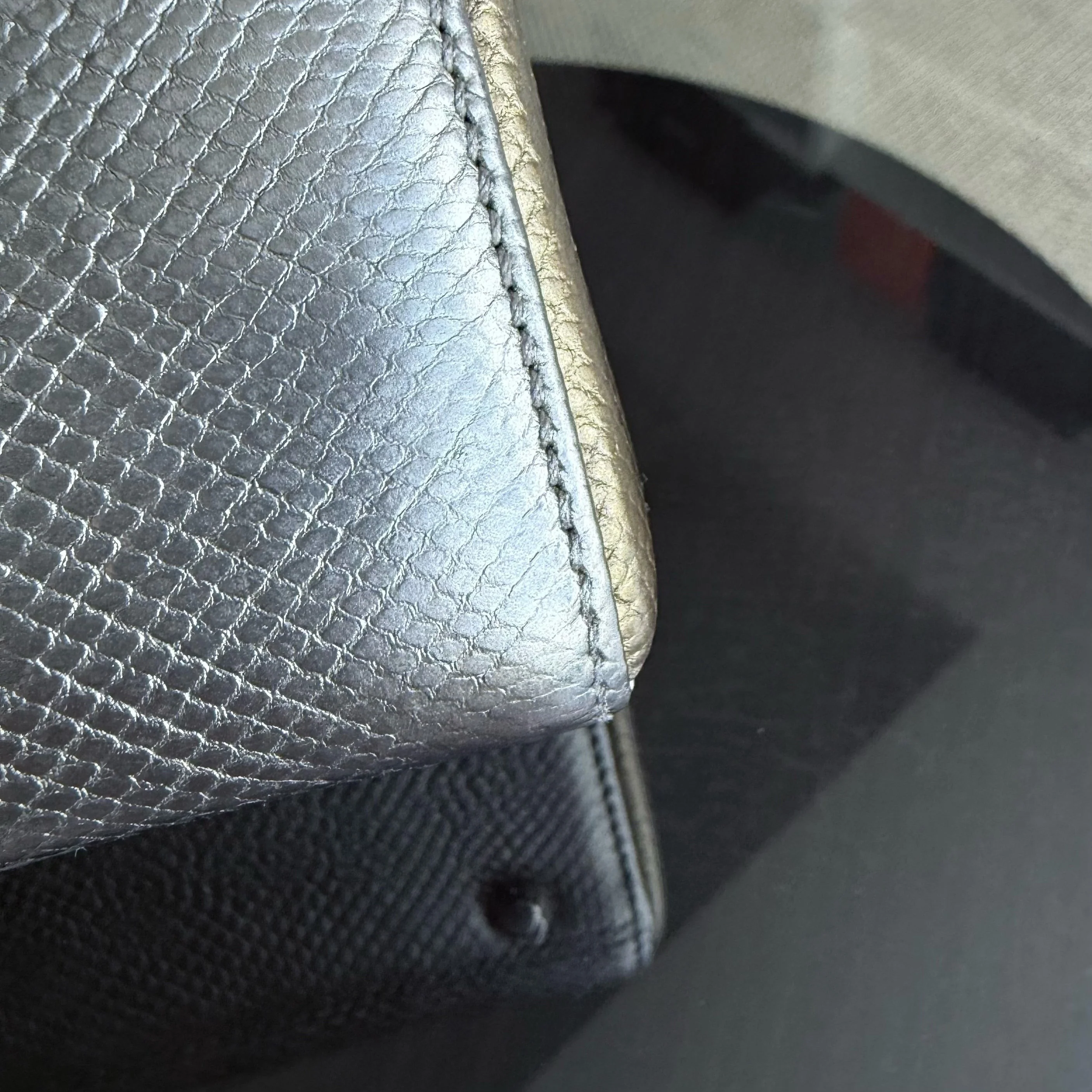 Dior Lady Mini - Exotic Lizard Bi-color Silver Hardware