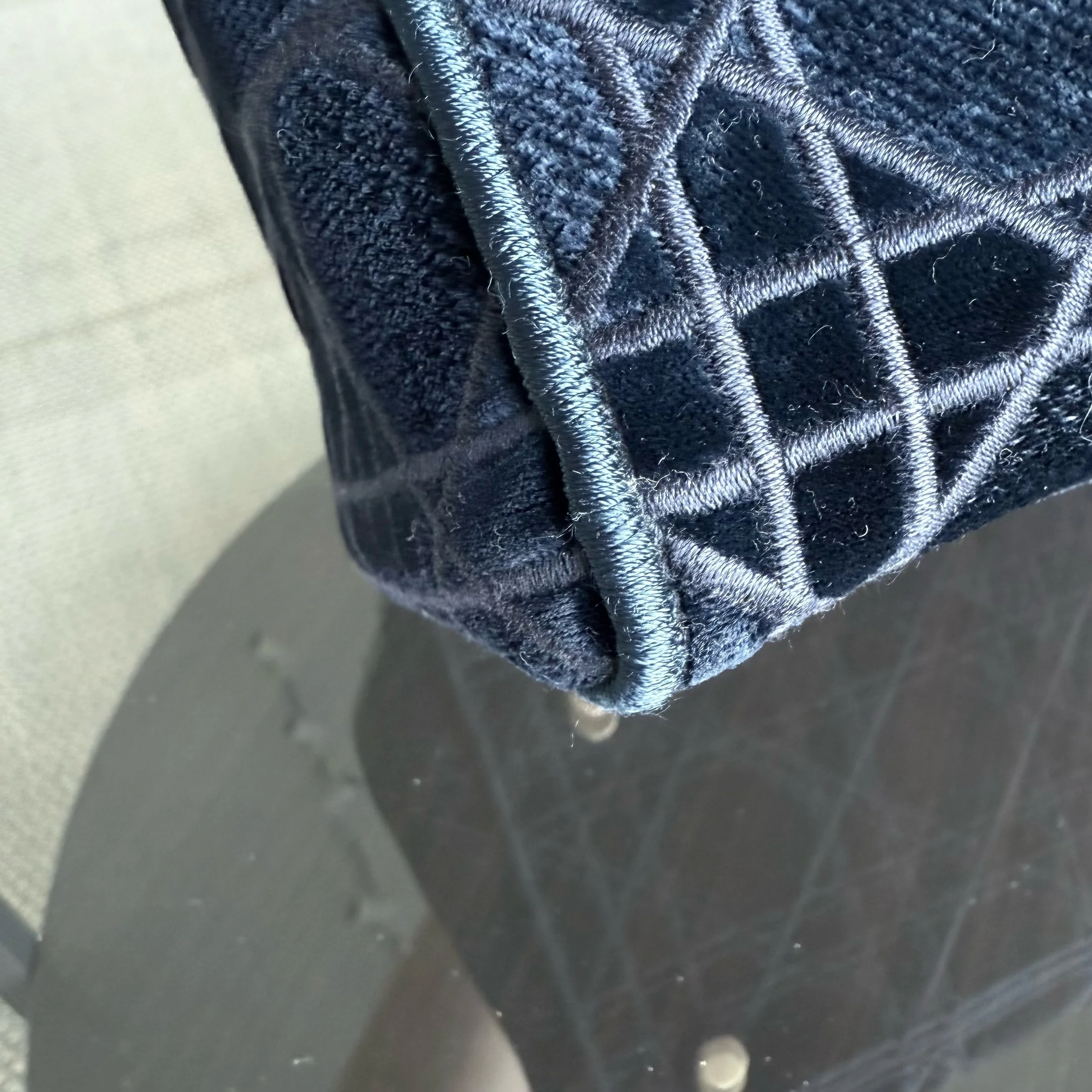 Dior Lady D-lite - Cannage Canvas Dark Blue Gold Hardware