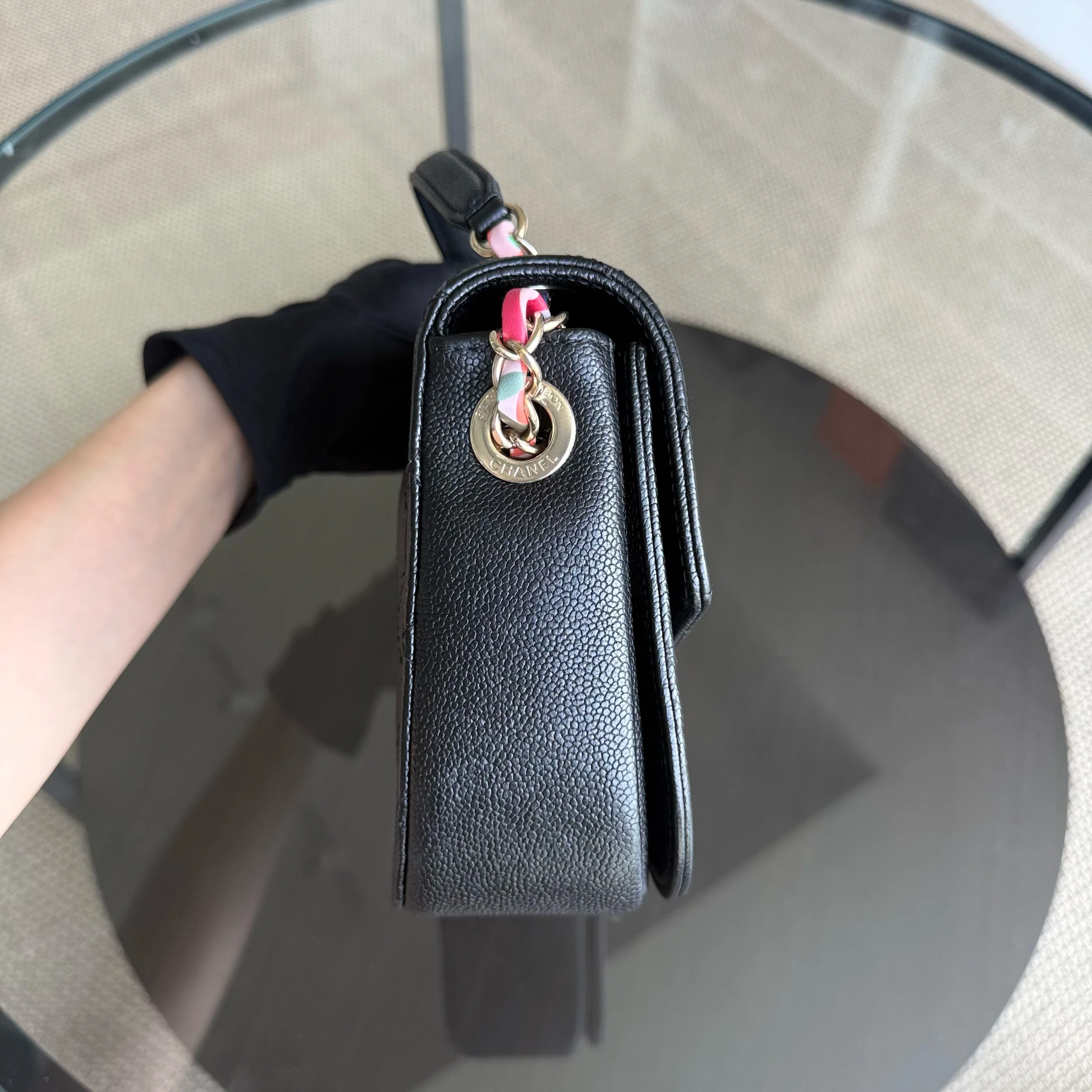 Chanel Coco Curve Cuba - Caviar Quilted Grained Calfskin Black Gold Hardware Series 23