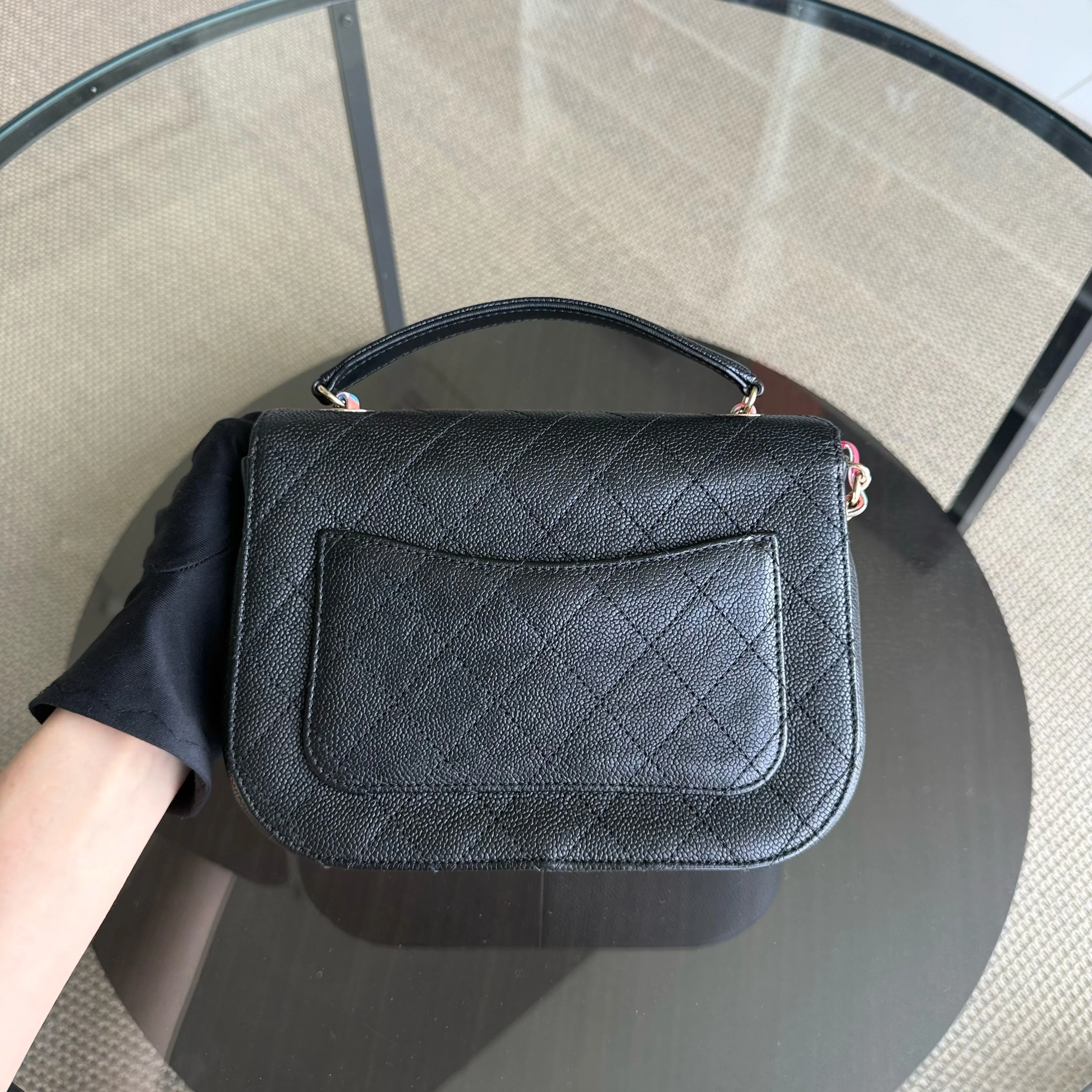 Chanel Coco Curve Cuba - Caviar Quilted Grained Calfskin Black Gold Hardware Series 23