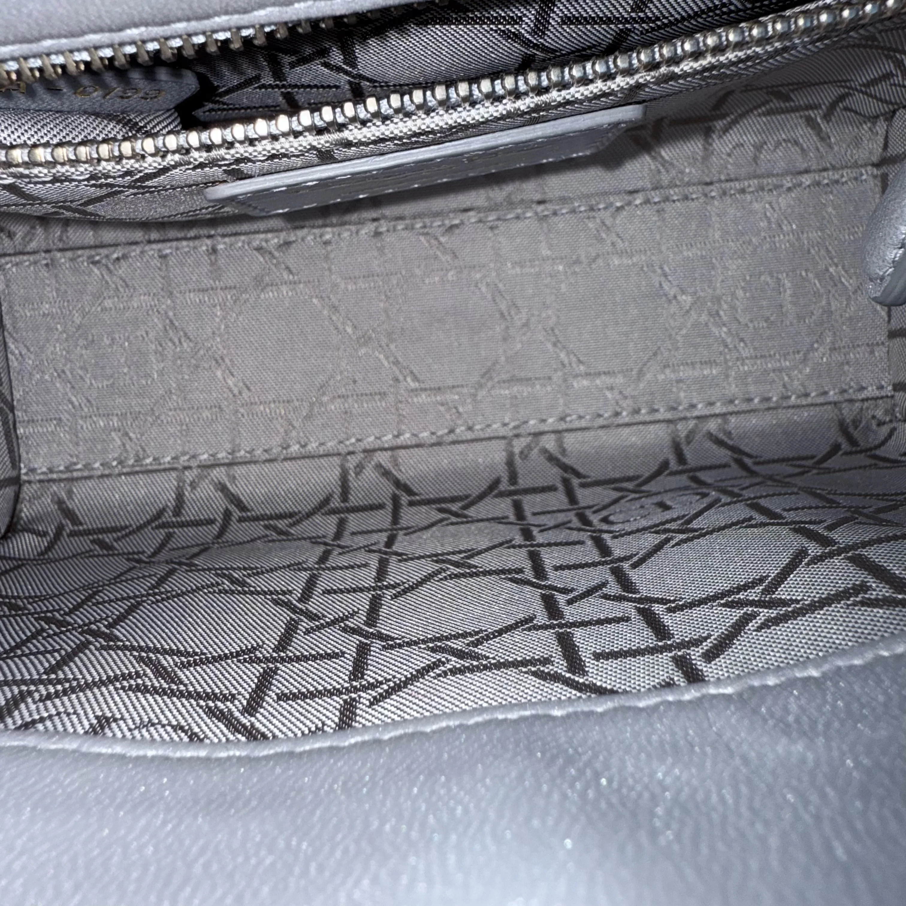 Dior Lady Mini - Cannage Lambskin Silver Gold Hardware Chain Strap