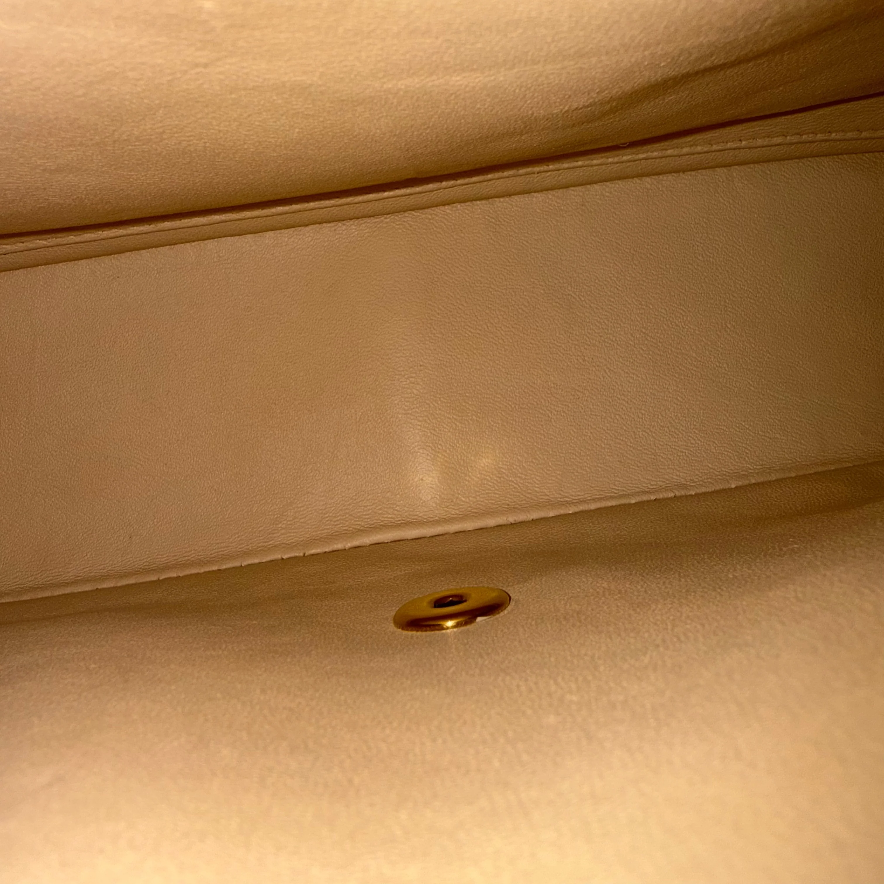 Chanel Classic Flap Jumbo - 30CM Quilted Lambskin Single Flap Light Beige Gold Hardware Series 14