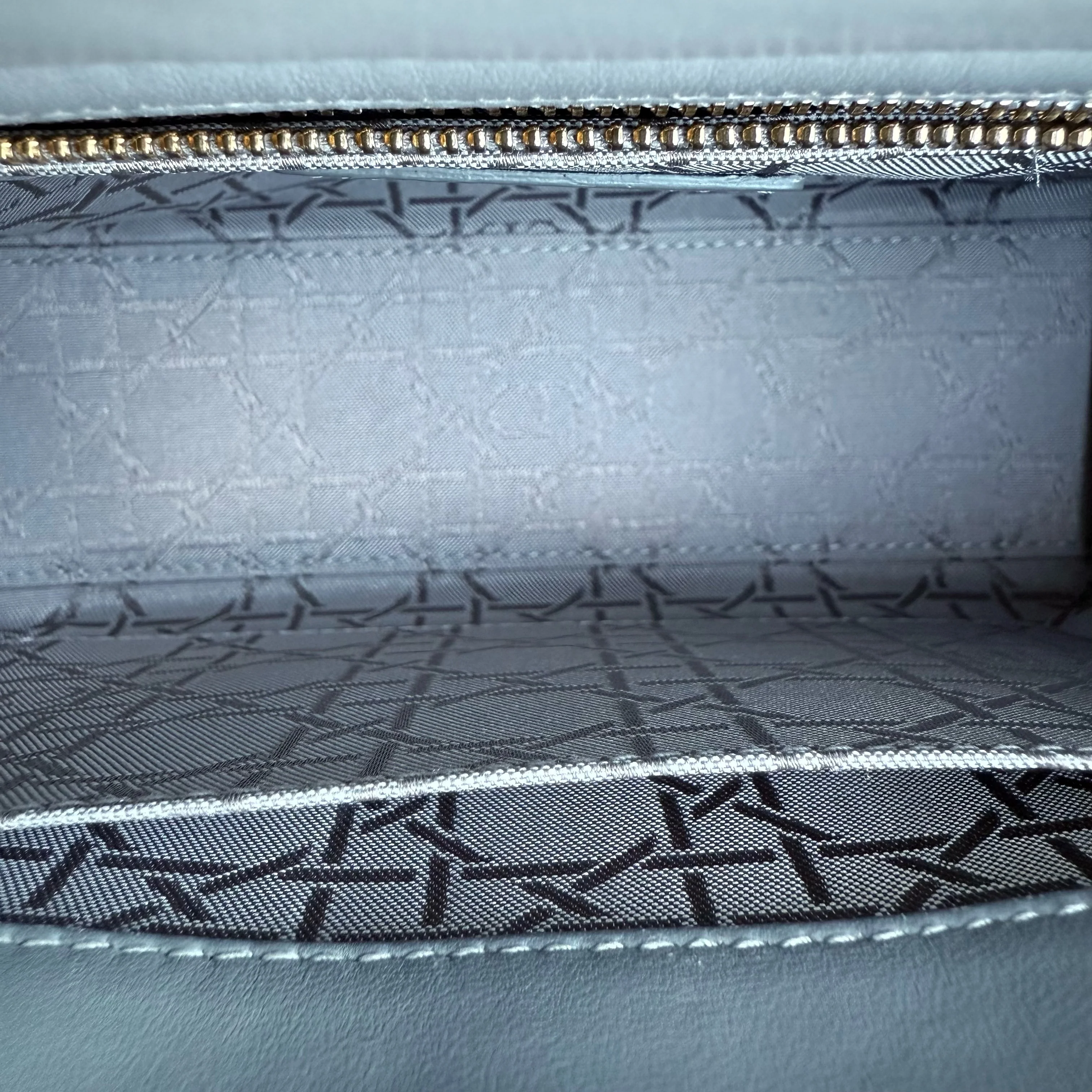 Dior Lady Small ABC - Cannage Lambskin Gray Gray Gold Hardware MyABC