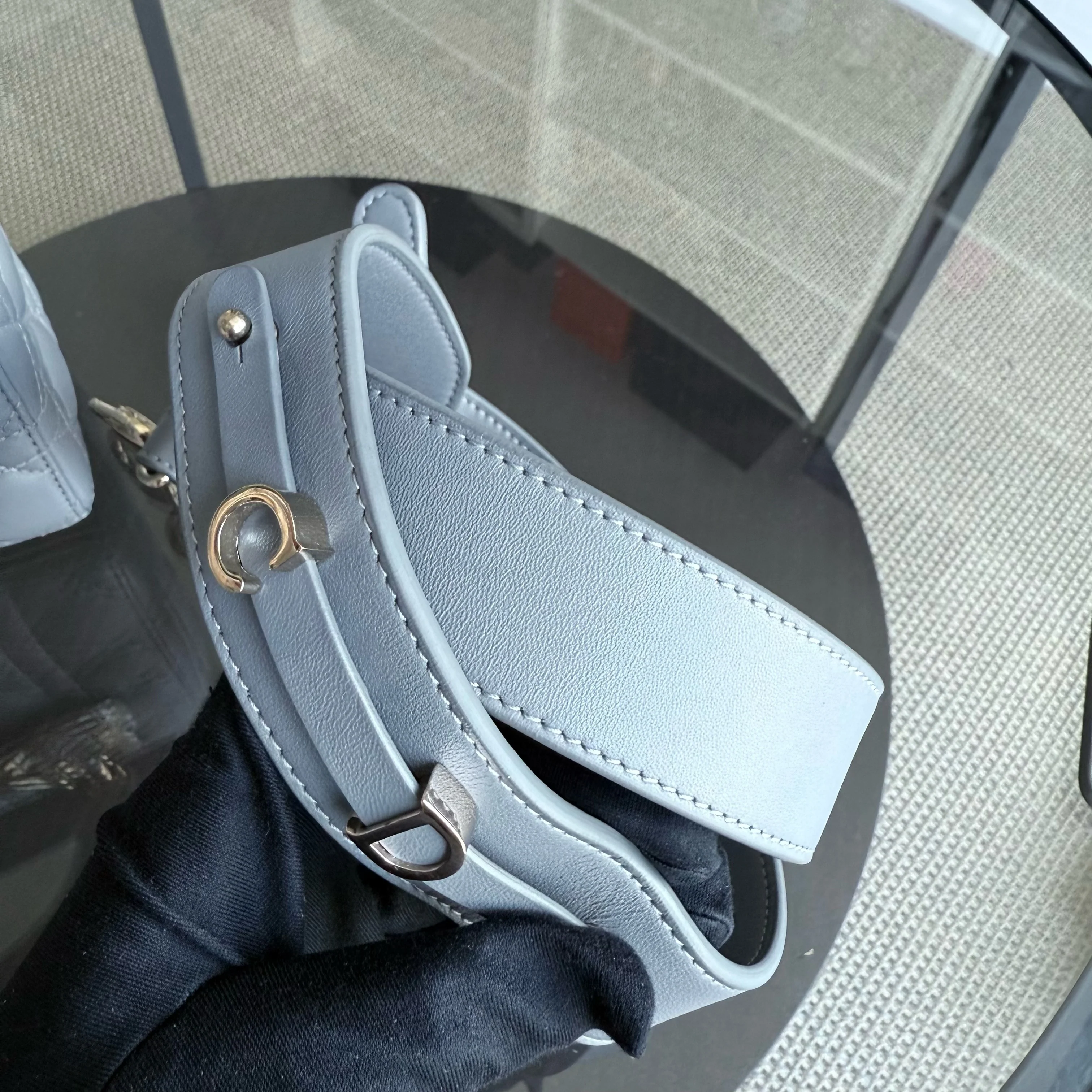 Dior Lady Small ABC - Cannage Lambskin Gray Gray Gold Hardware MyABC