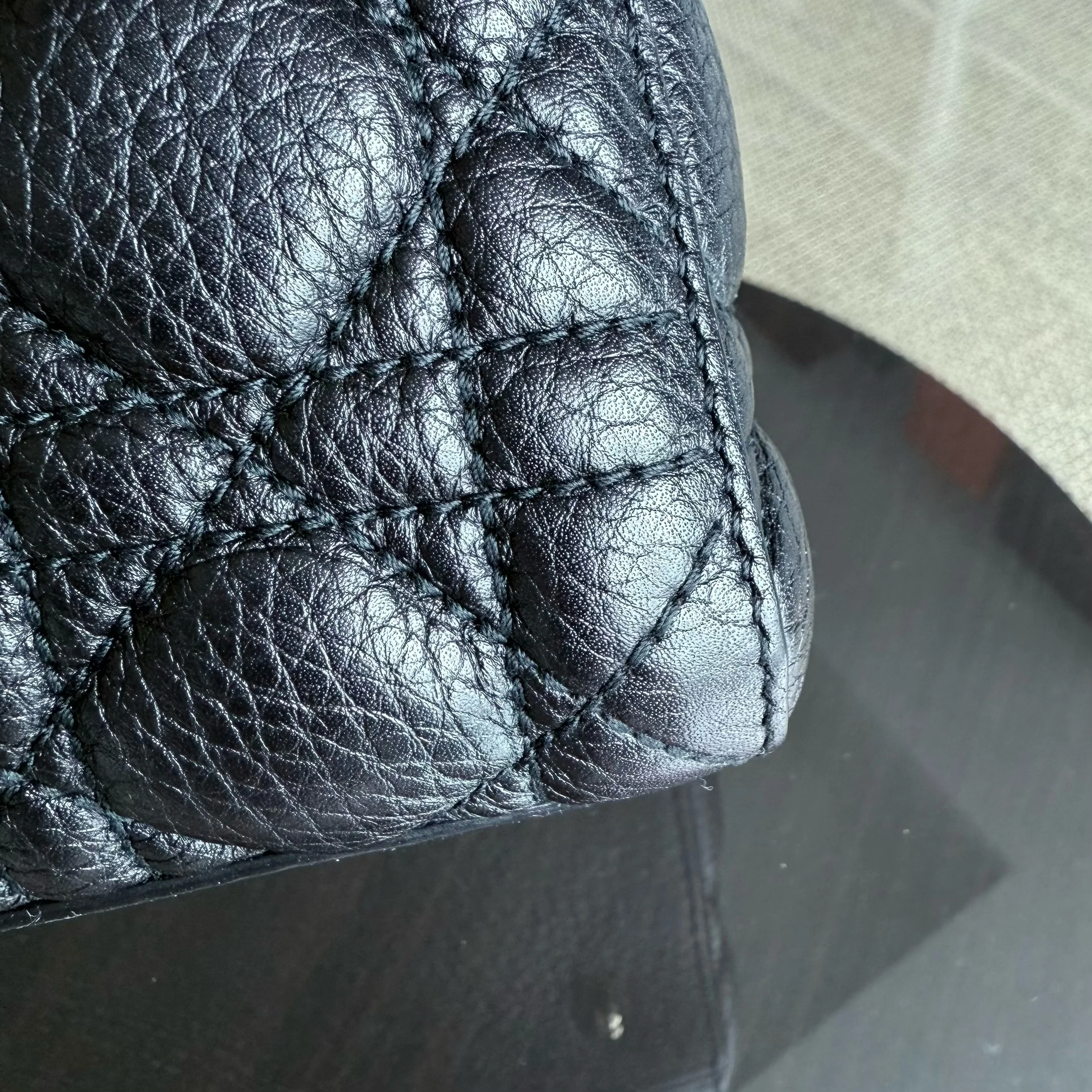 Dior Lady Medium Flap - Cannage Calfskin Black Gold Hardware