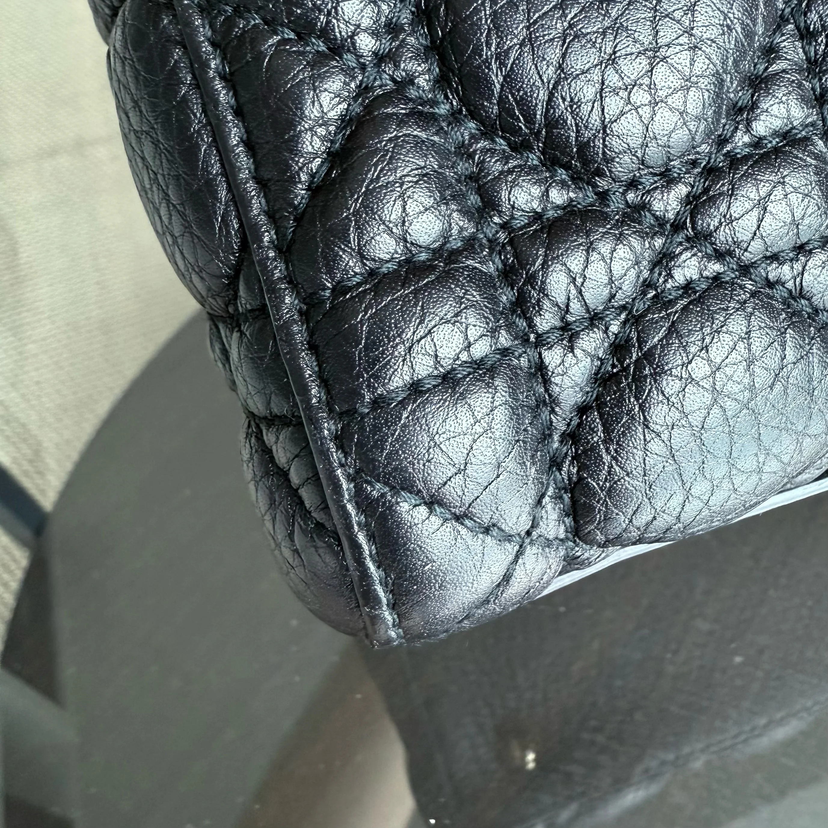 Dior Lady Medium Flap - Cannage Calfskin Black Gold Hardware