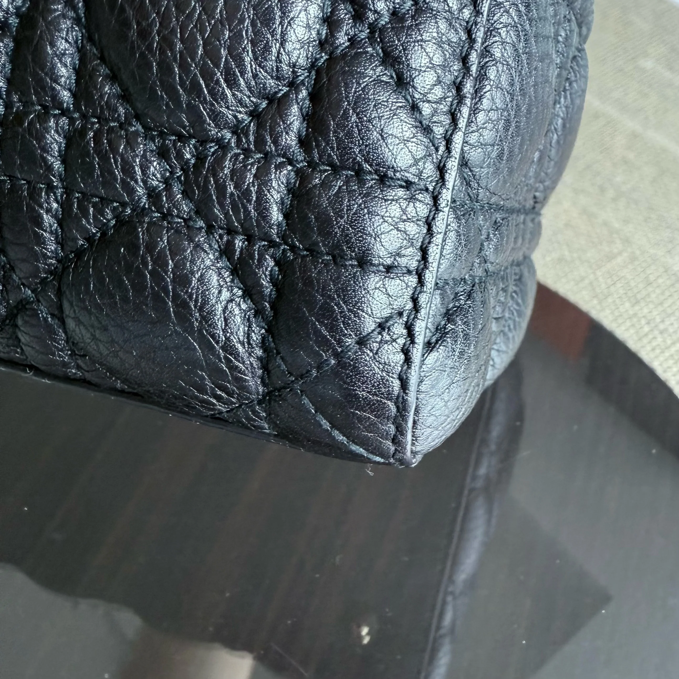 Dior Lady Medium Flap - Cannage Calfskin Black Gold Hardware