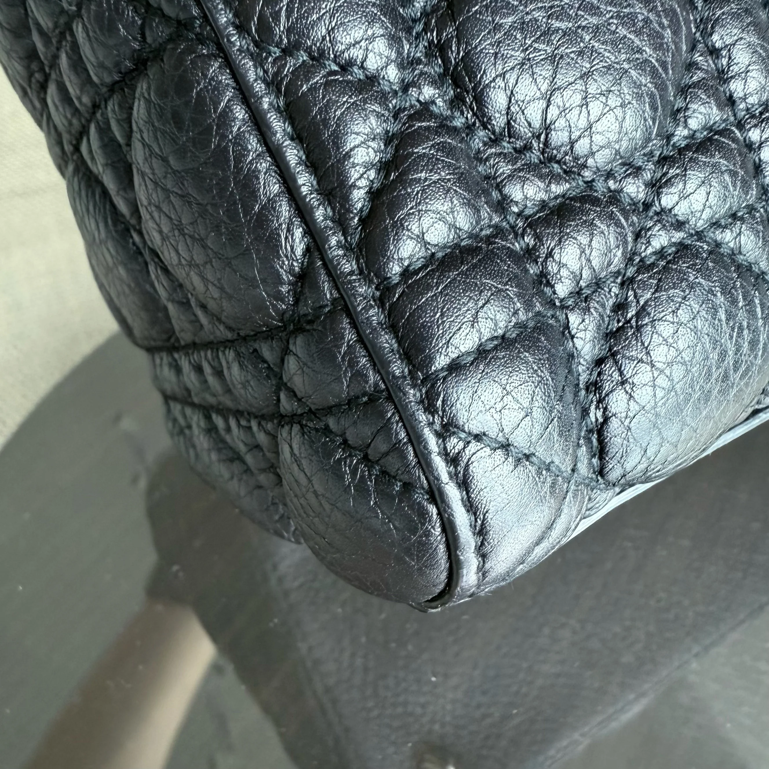 Dior Lady Medium Flap - Cannage Calfskin Black Gold Hardware