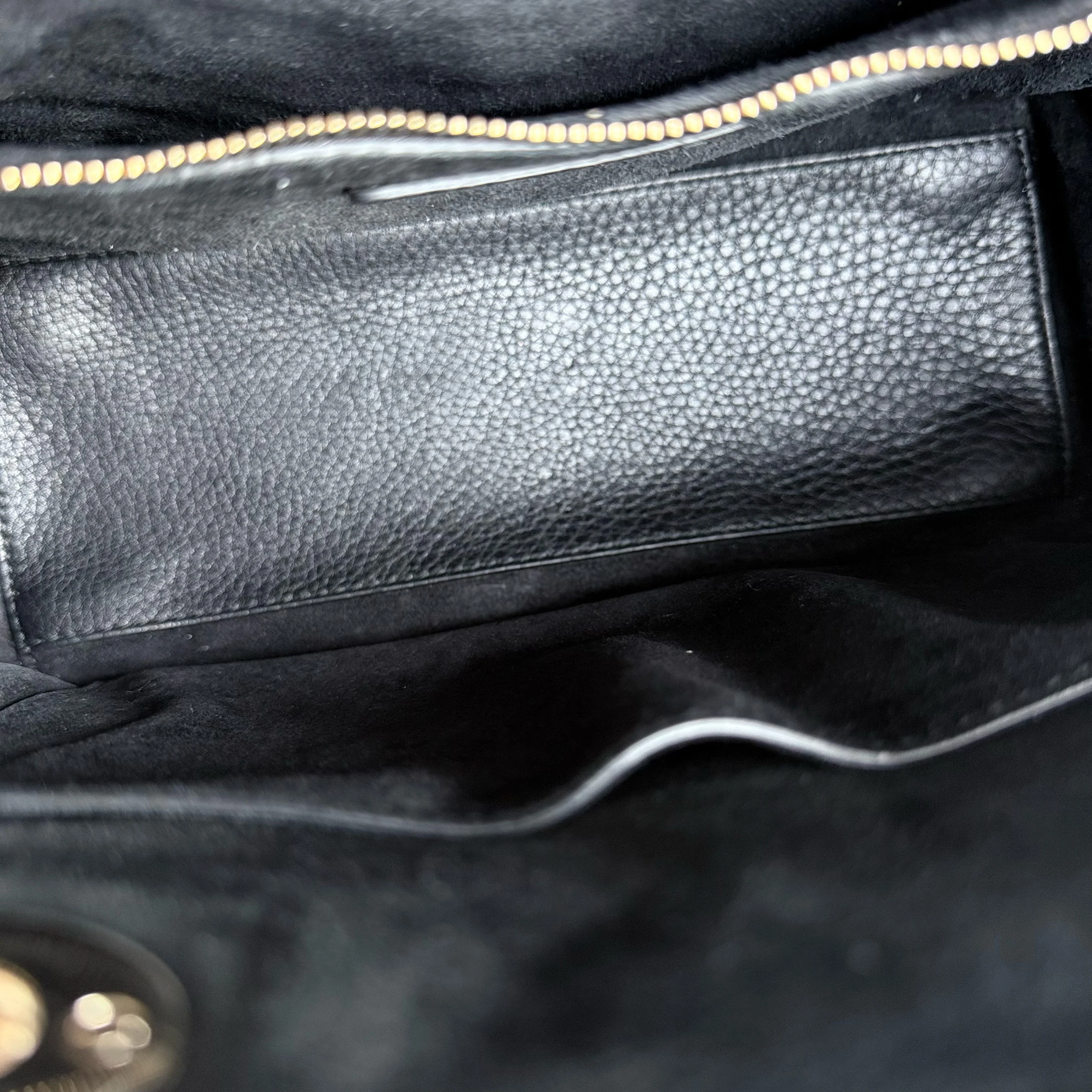 Dior Lady Medium Flap - Cannage Calfskin Black Gold Hardware