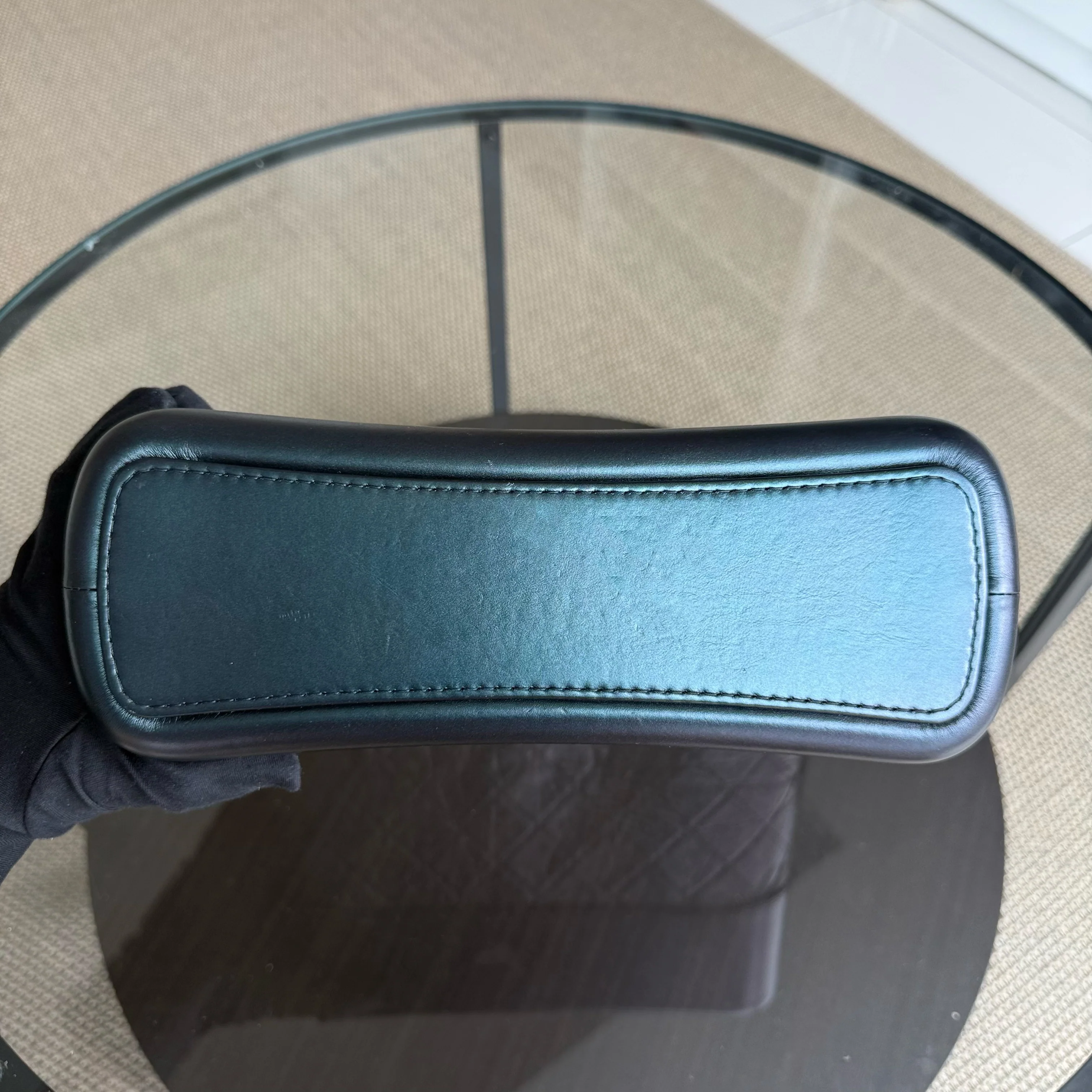 Chanel Gabrielle Medium - Aged Calfskin Dark Iridescent Two-tone Gold Hardware Series 27