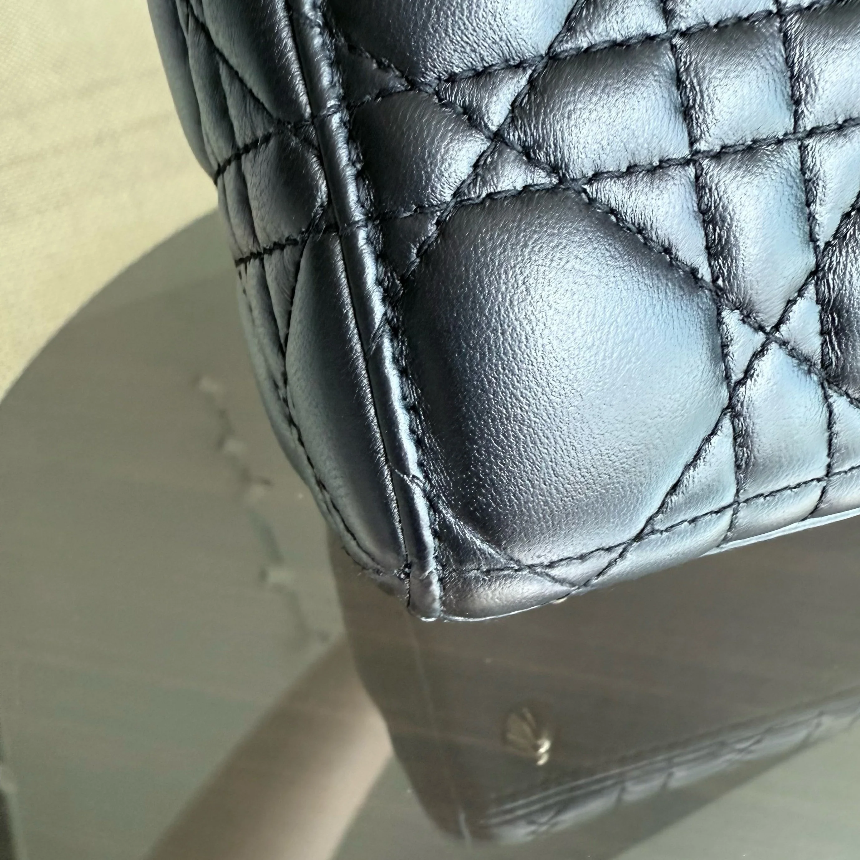 Dior Lady Small Flap MyABC - Cannage Lambskin Black Gold Hardware ABC Charm