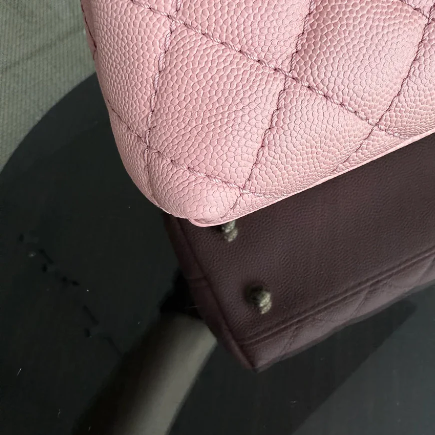 Chanel Coco Handle Small - Caviar Quilted Pink Gold Hardware Series 27