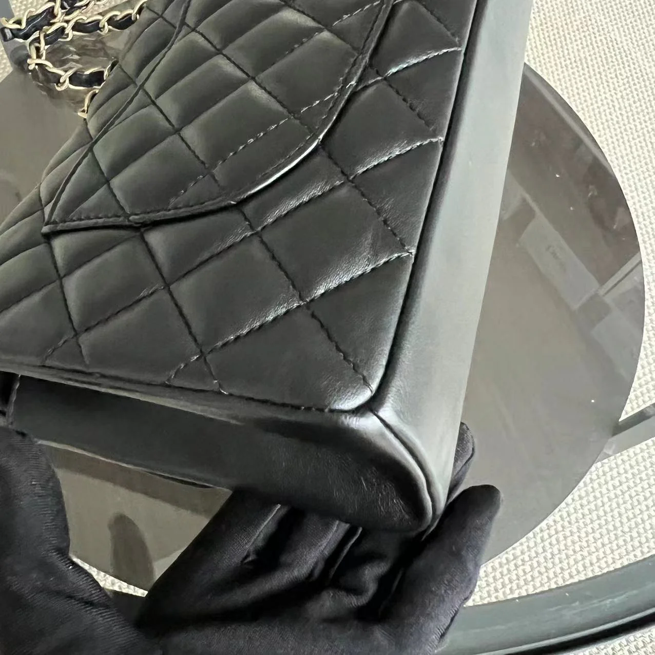Chanel Chic Flap - 26CM Seasonal Classic Flap Quilted Lambskin Black Golden Hardware Series 21