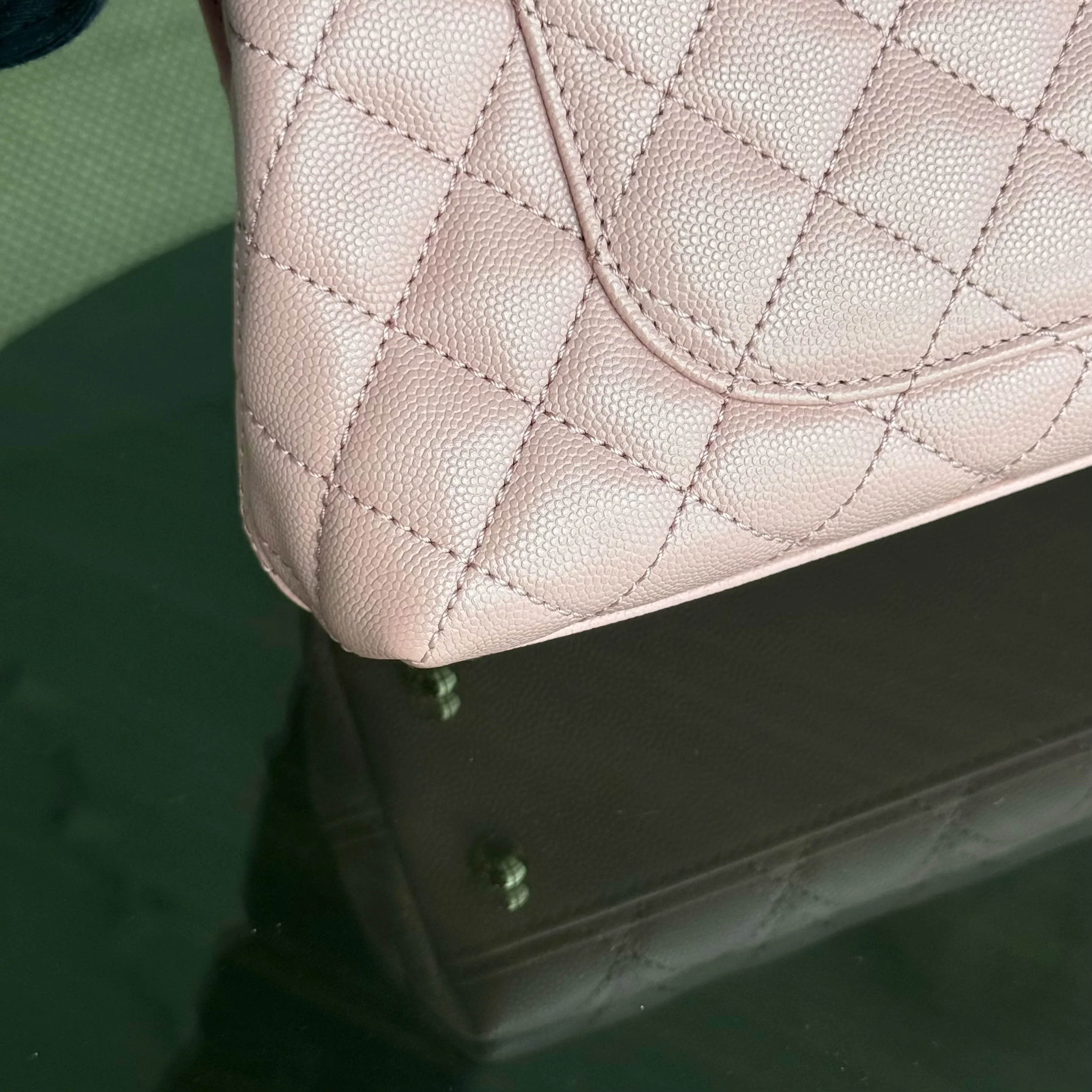 Chanel Coco Handle Small Microchip - Caviar Quilted Light Pink Gold Hardware