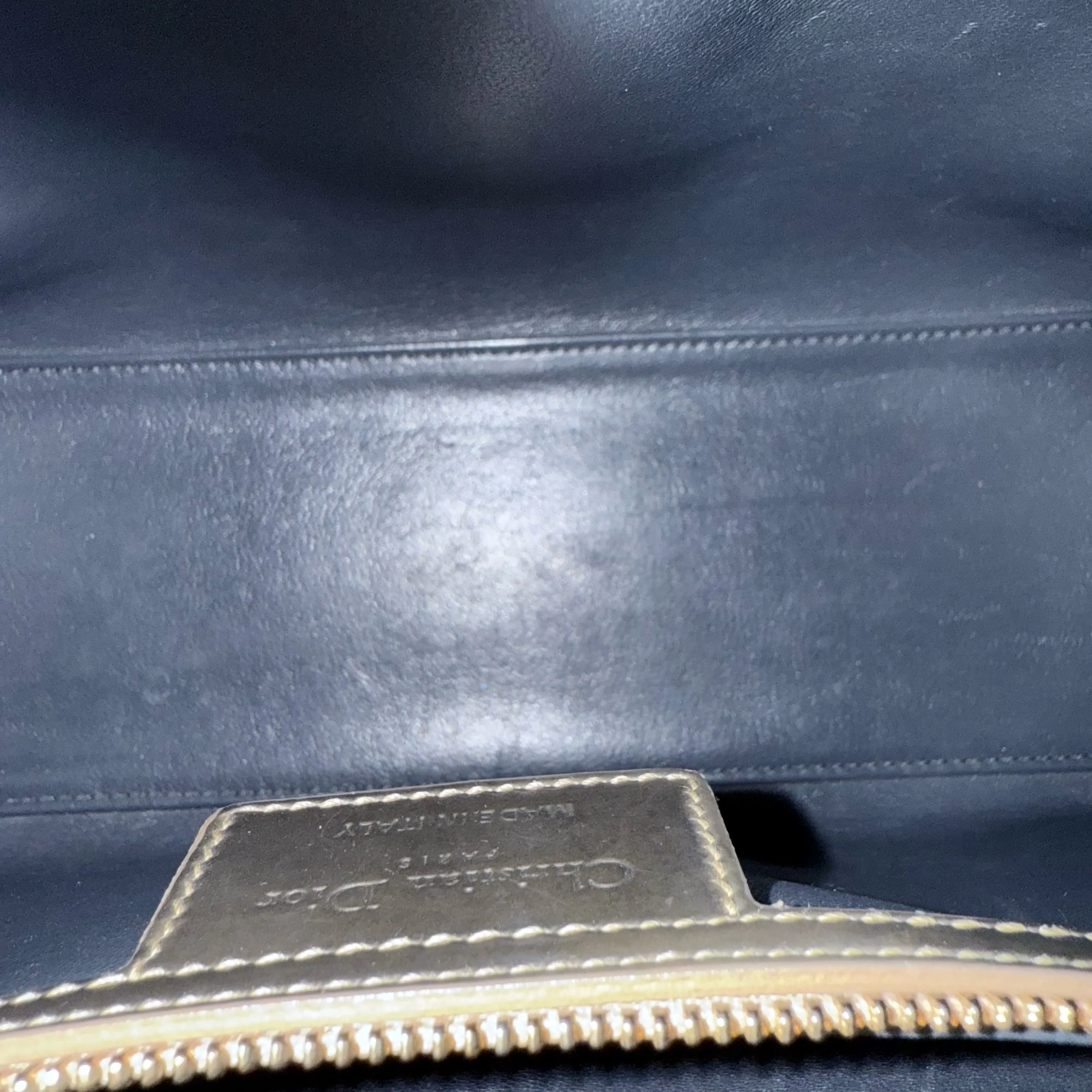 Dior Lady Medium - Micro-Cannage Metalllic Gold Hardware