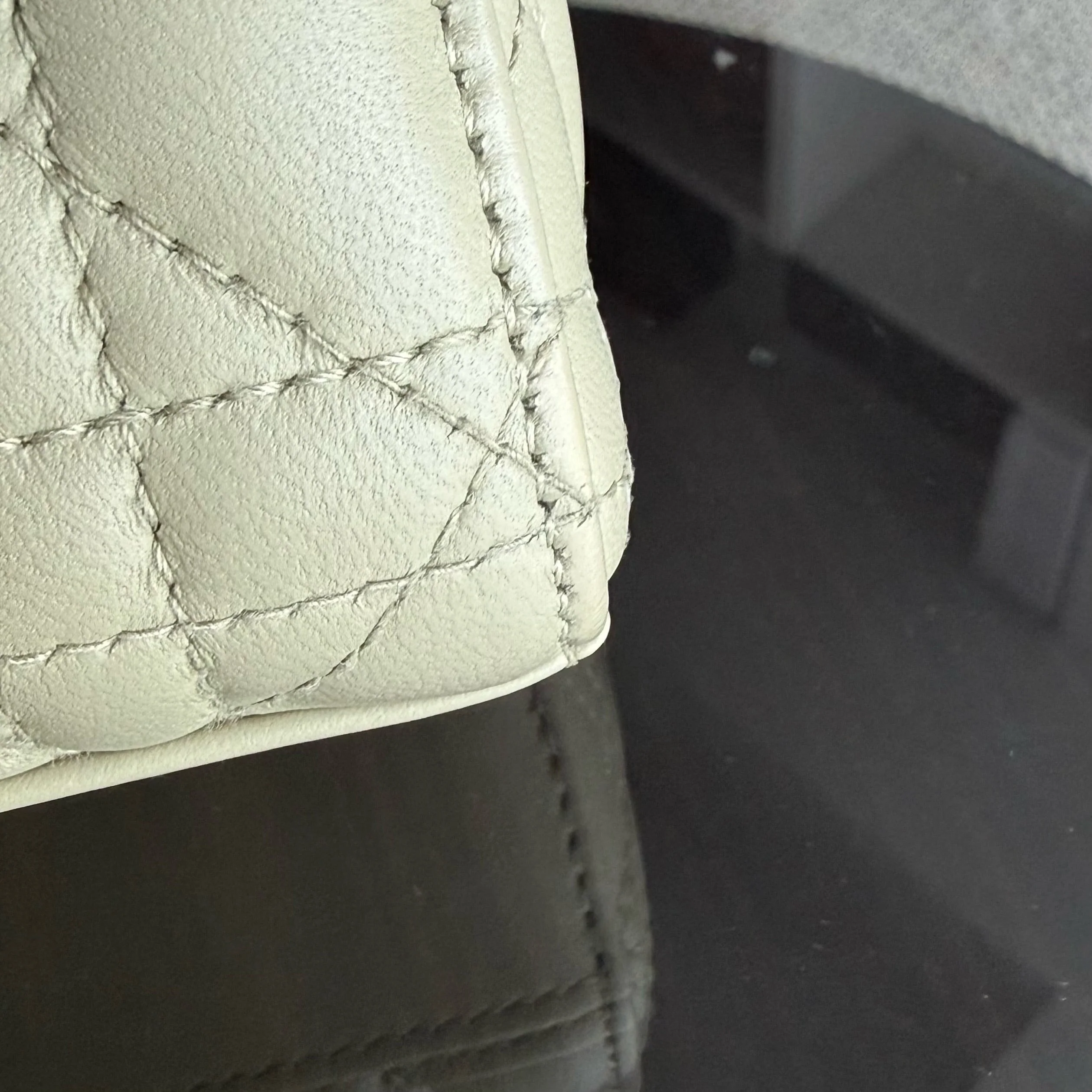 Dior D-Joy Medium - Cannage Lambskin Light Lime Beige Gold Hardware